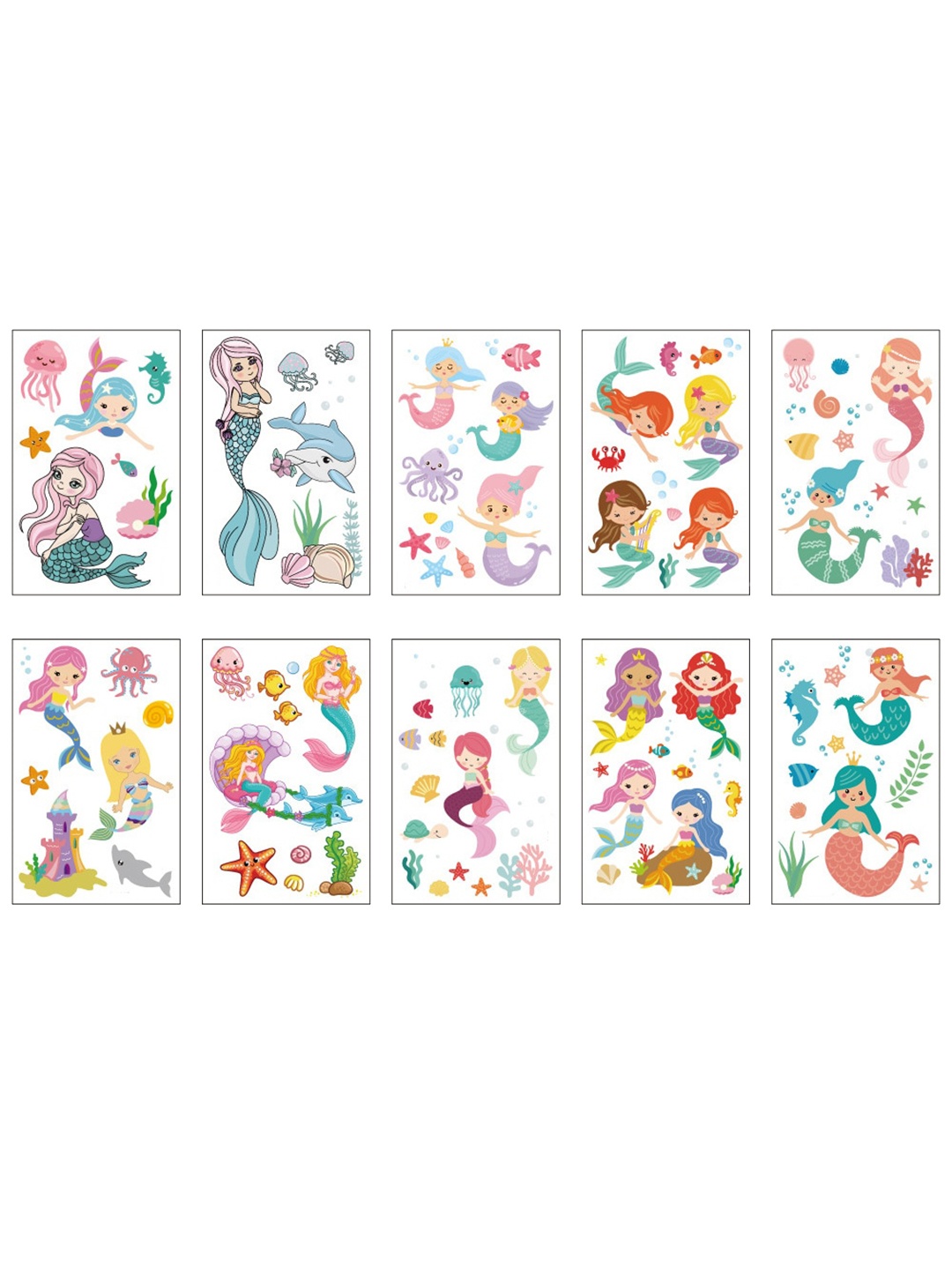 

S.A.V.I. Kids 10Pcs Water Proof & Long Lasting Temporary 3D Tattoo Stickers, Multi