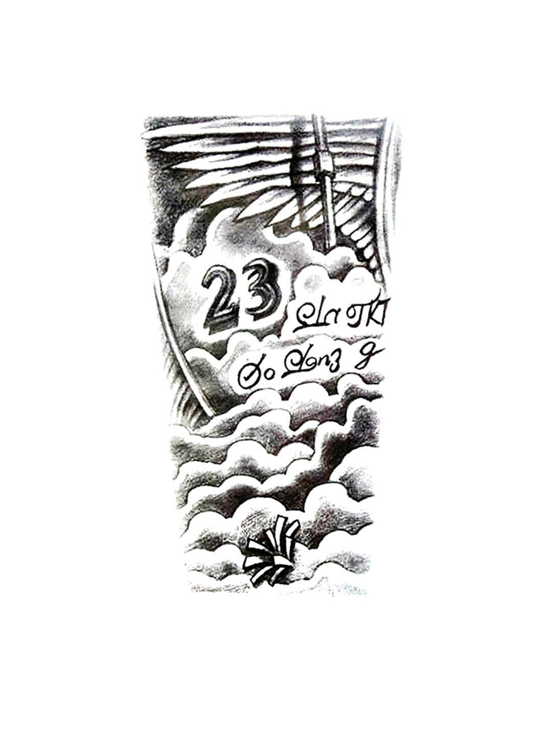 

S.A.V.I. 3D Celebrity Water Proof Long Lasting Temporary Tattoo Sticker - Black