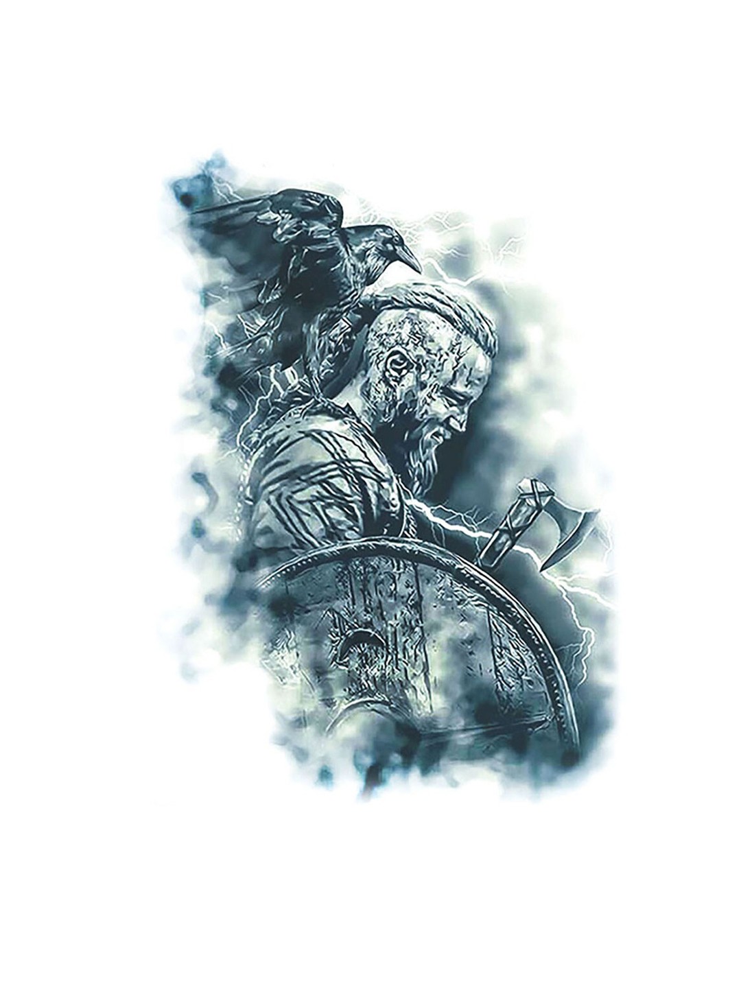

S.A.V.I. 3D Black Wolverine Waterproof Temporary Tattoo Stickers