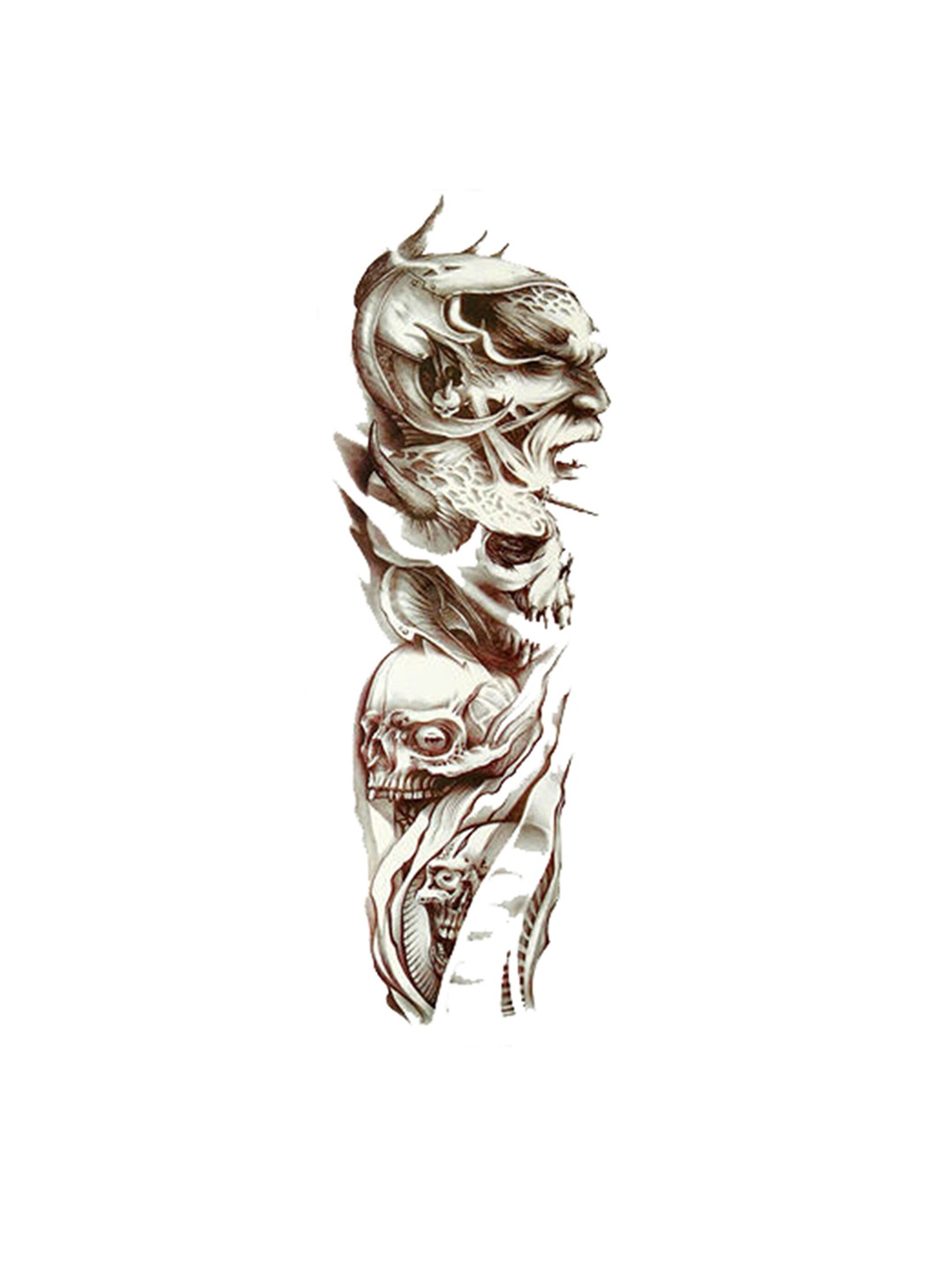 

S.A.V.I. Water Proof & Long Lasting Temporary 3D Tattoo Stickers, Black