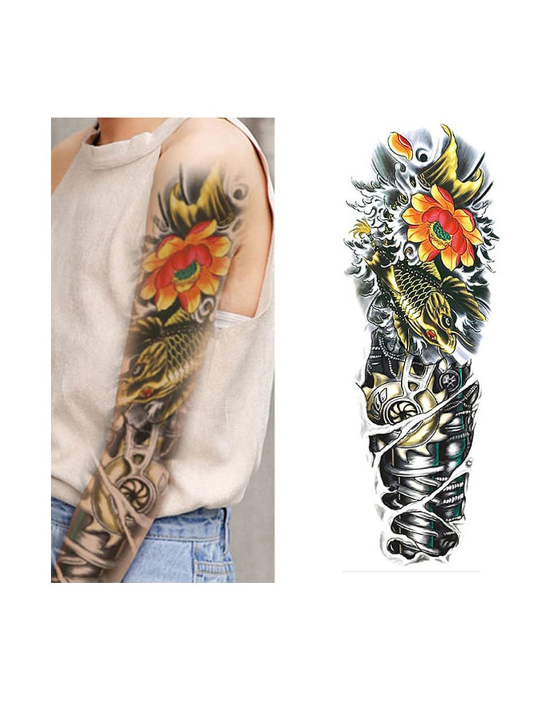 

S.A.V.I. Hand 3D Temporary Tattoo Stickers, Black