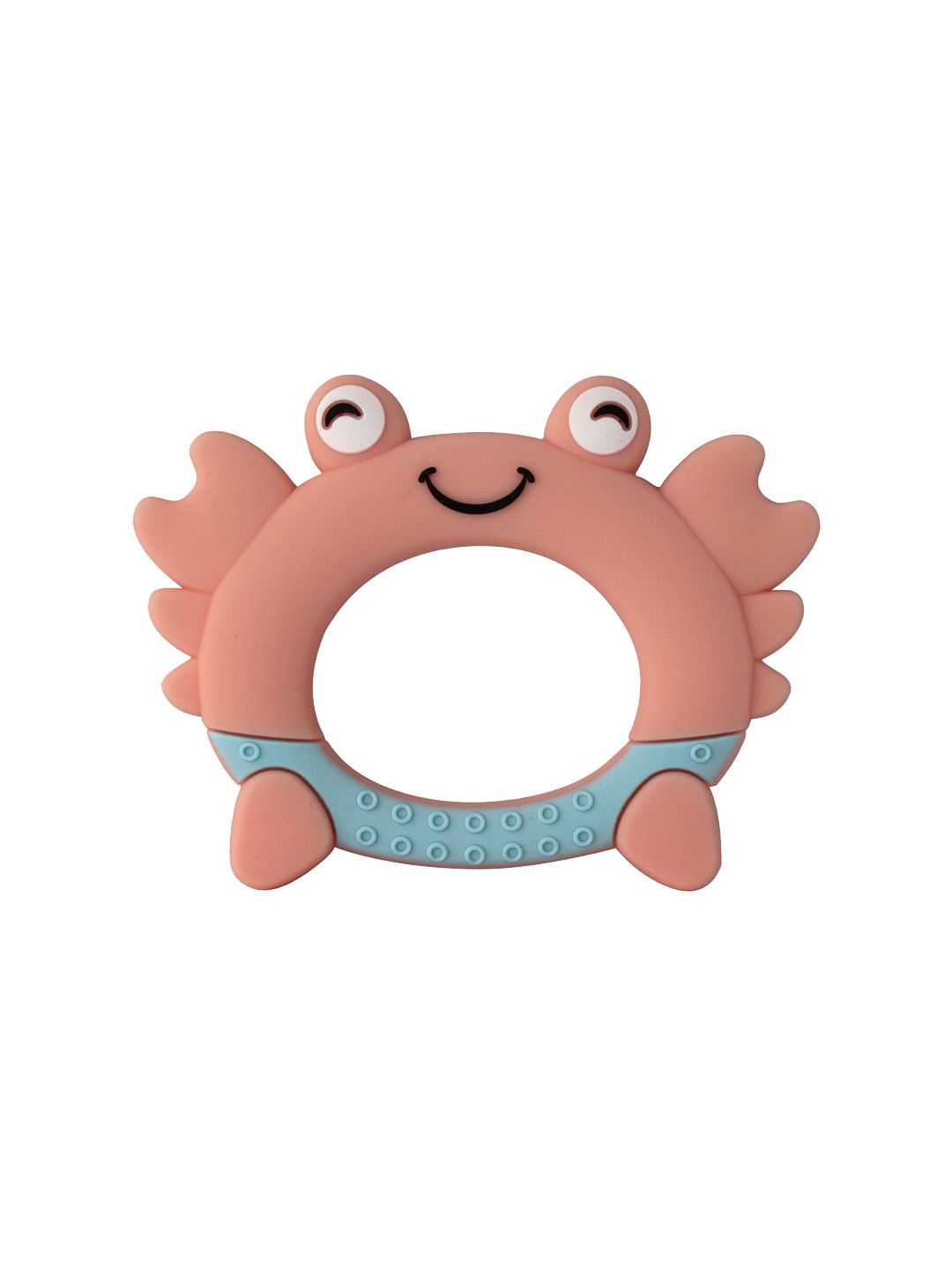 

YOUSTYLO Infants Pink Crab Shape BPA Free Silicone Teether Toy