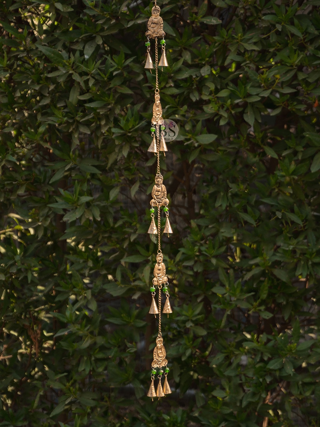 

BS AMOR Gold-Toned Buddha Windchime