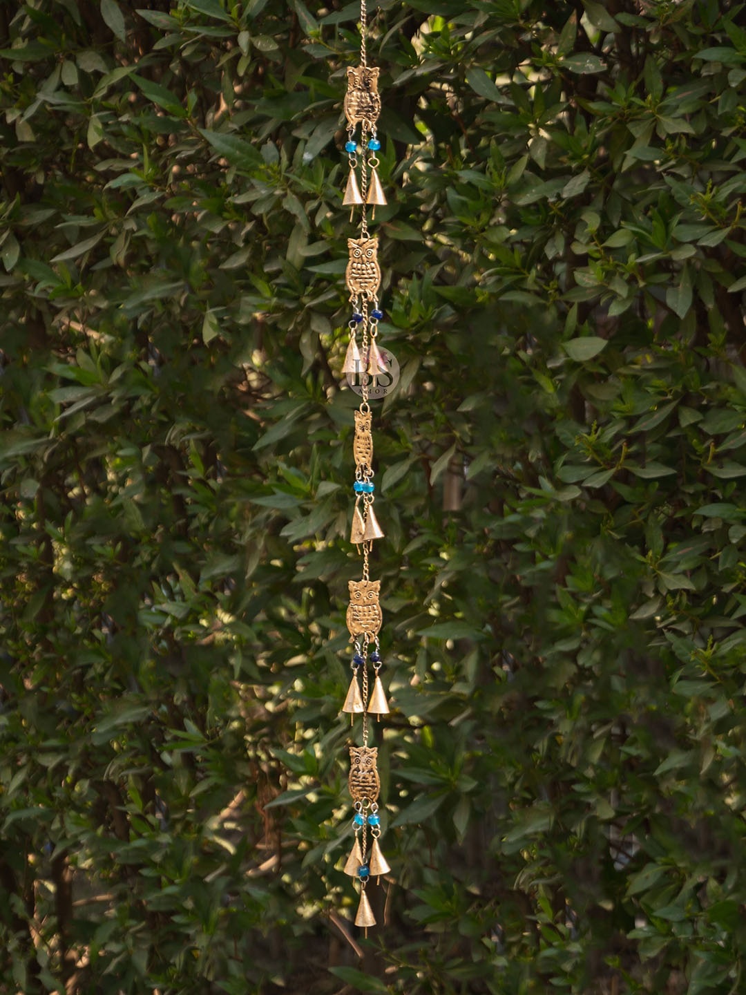 

BS AMOR Gold-Toned Wall Hanging Owl Wind Chimes