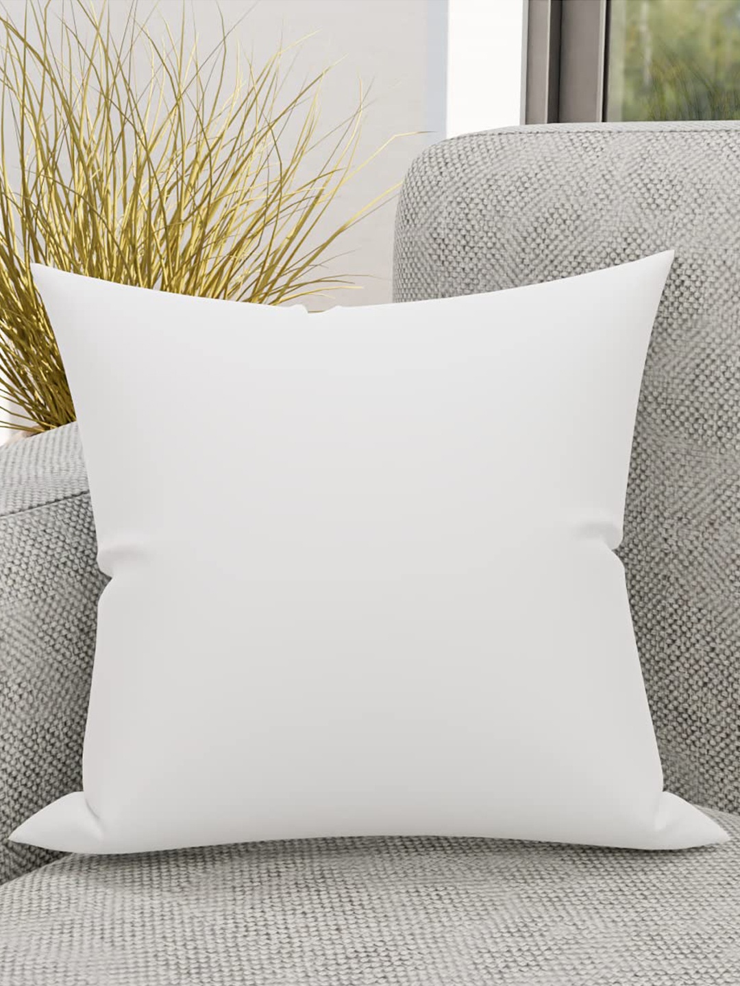 

CURIOUS LIFESTYLE White Set Of 5 Striped Square Cushion Fillers