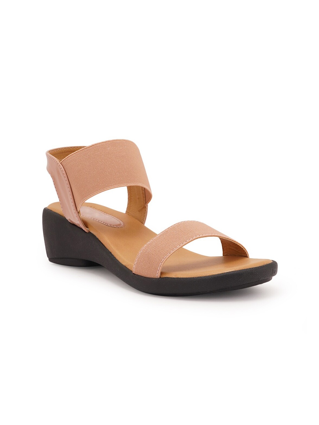 

Style Shoes Open Toe Block Heels, Pink