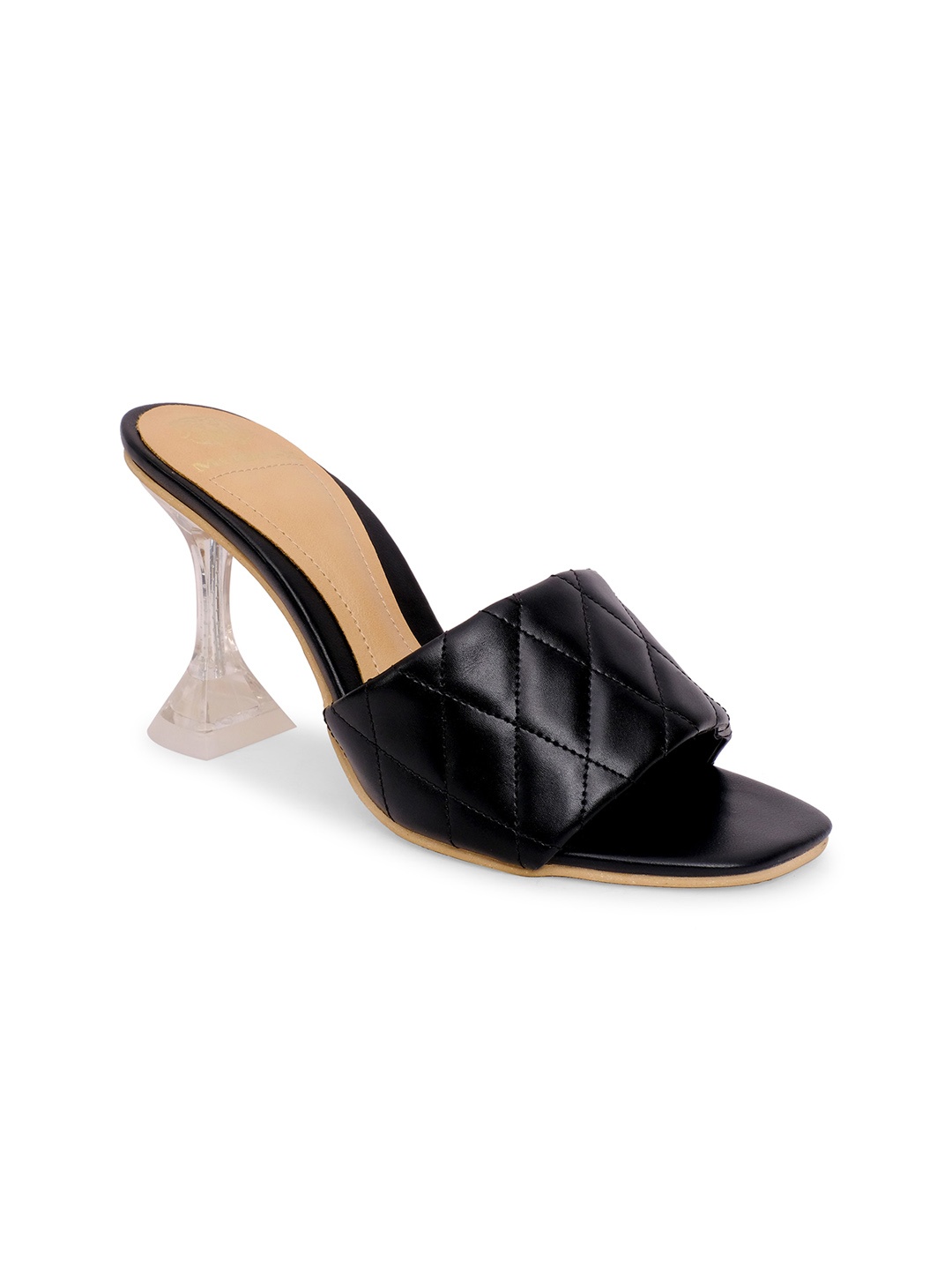

MODA-X Textured Block Heels, Black