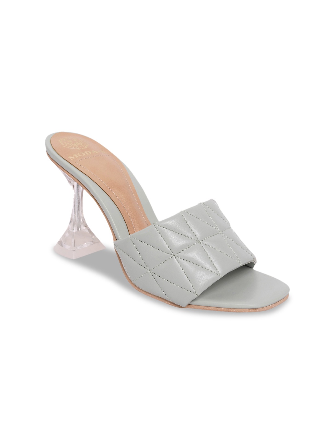 

MODA-X Textured Block Heels, Grey