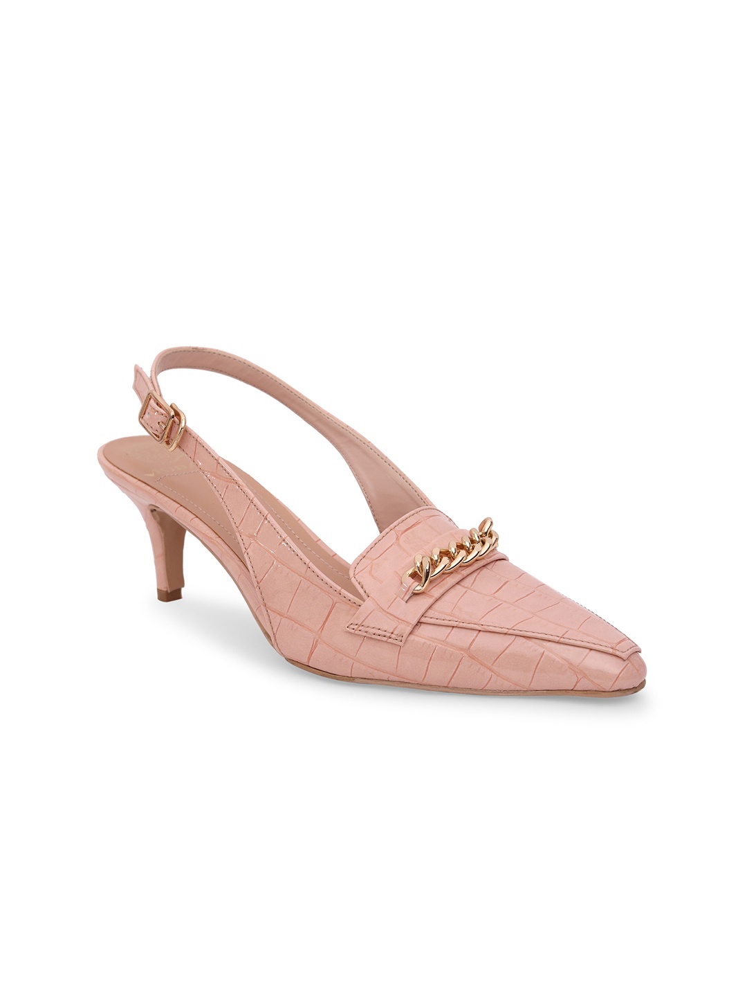 

MODA-X Embellished Kitten Heels Pumps, Pink
