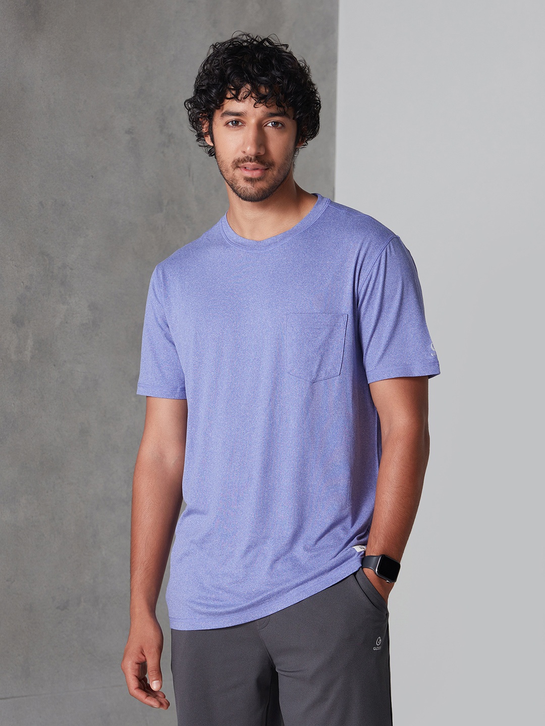 

Gloot Men Anti Odor Super Soft Sports T-shirt with Sun Protection, Pink