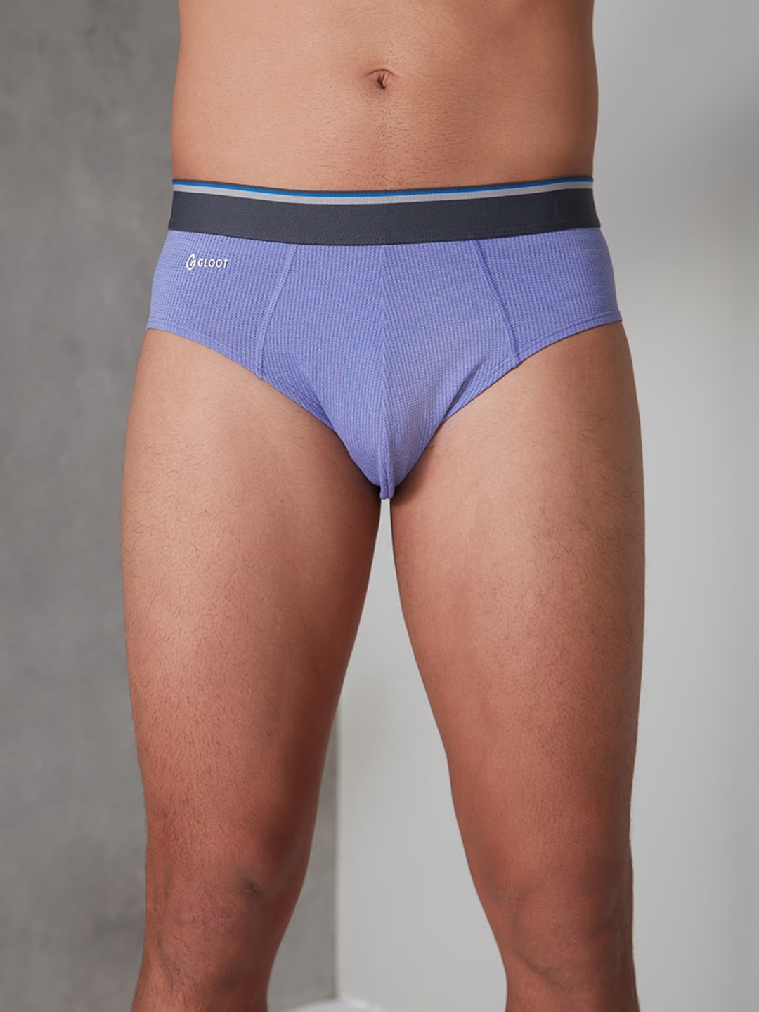 

Gloot Men Self-Design Air Mesh Active Stretch Briefs with Anti Odour GLUAKOEBR01, Lavender