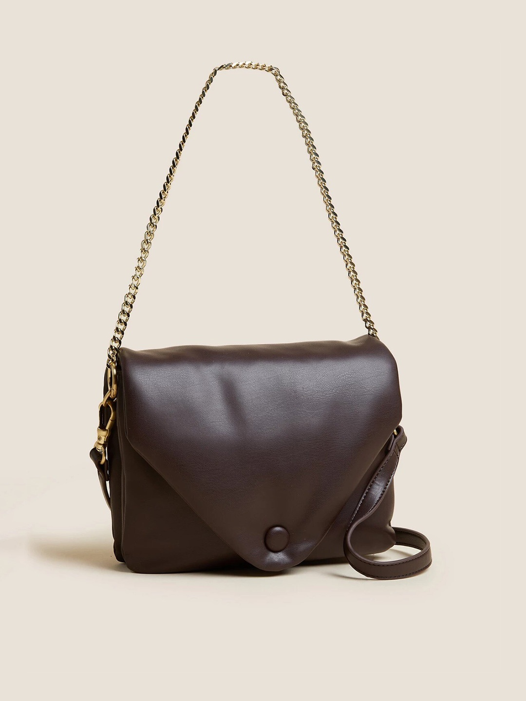 

Marks & Spencer Structured Shoulder Bag with Tasselled, Brown