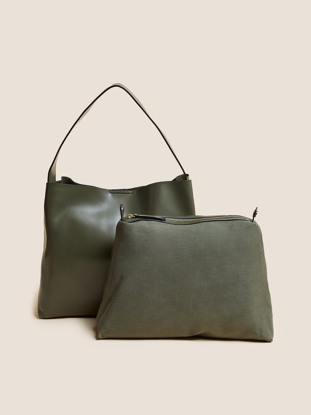 

Marks & Spencer Structured Shoulder Bag, Olive