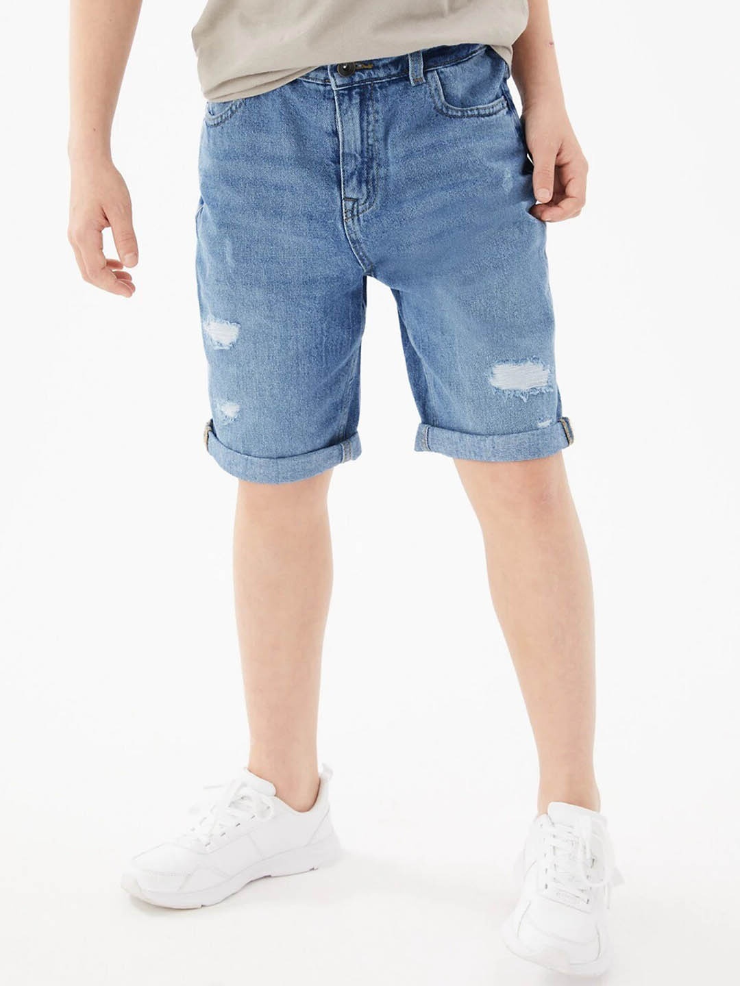 

Marks & Spencer Boys Denim Shorts, Blue