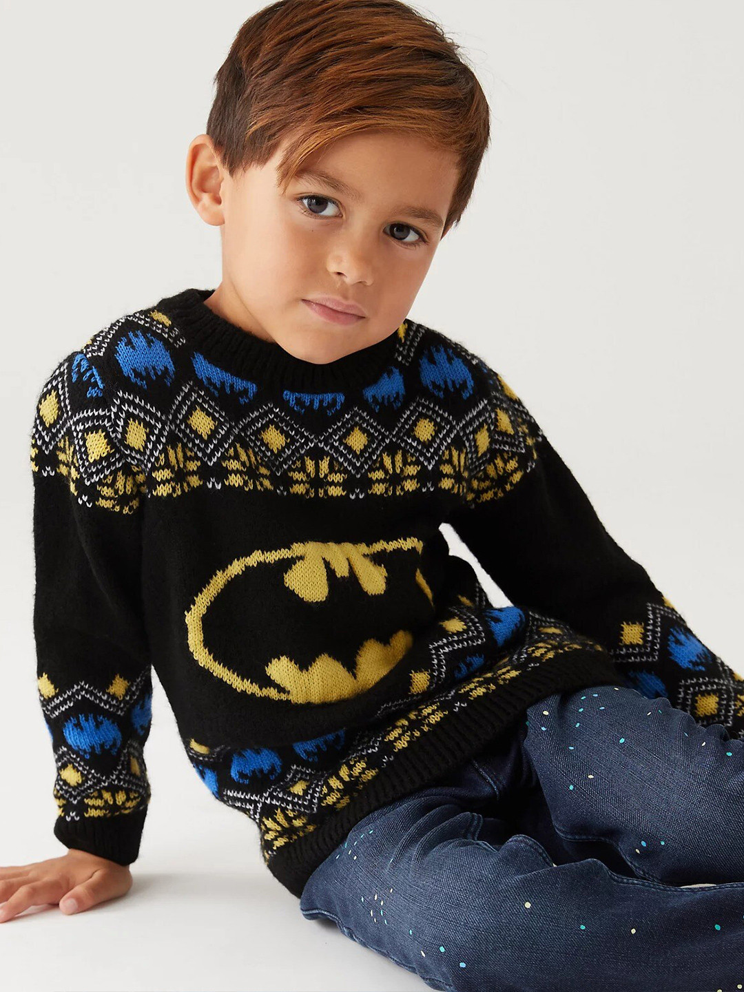 

Marks & Spencer Boys Acrylic Pullover, Black