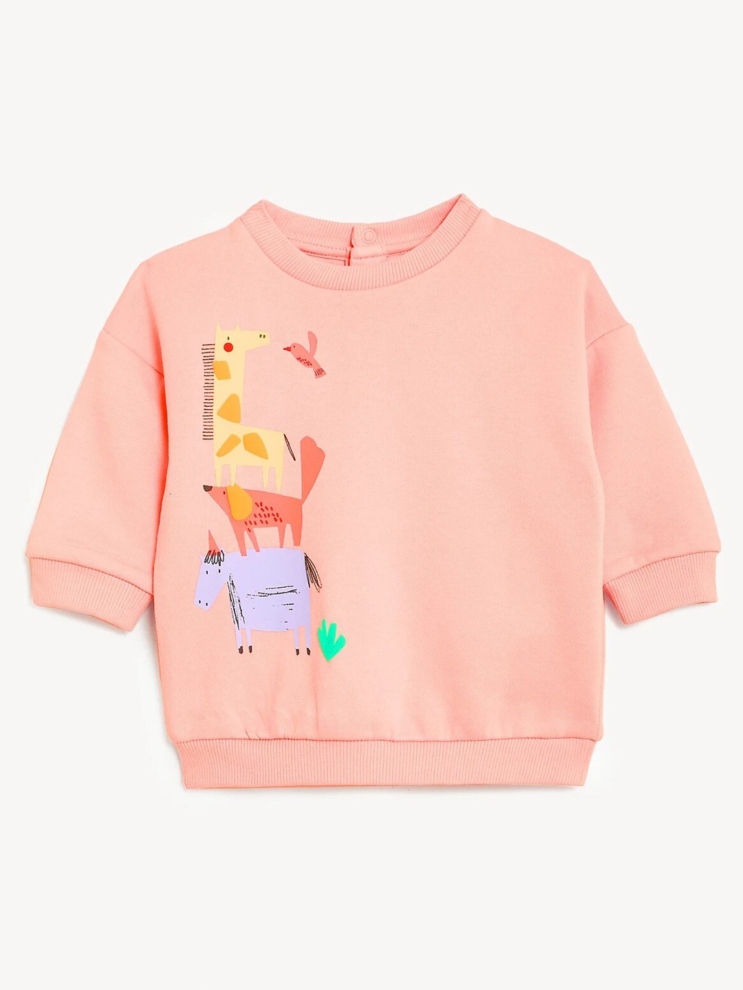 

Marks & Spencer Girls Printed Sweatshirt, Pink