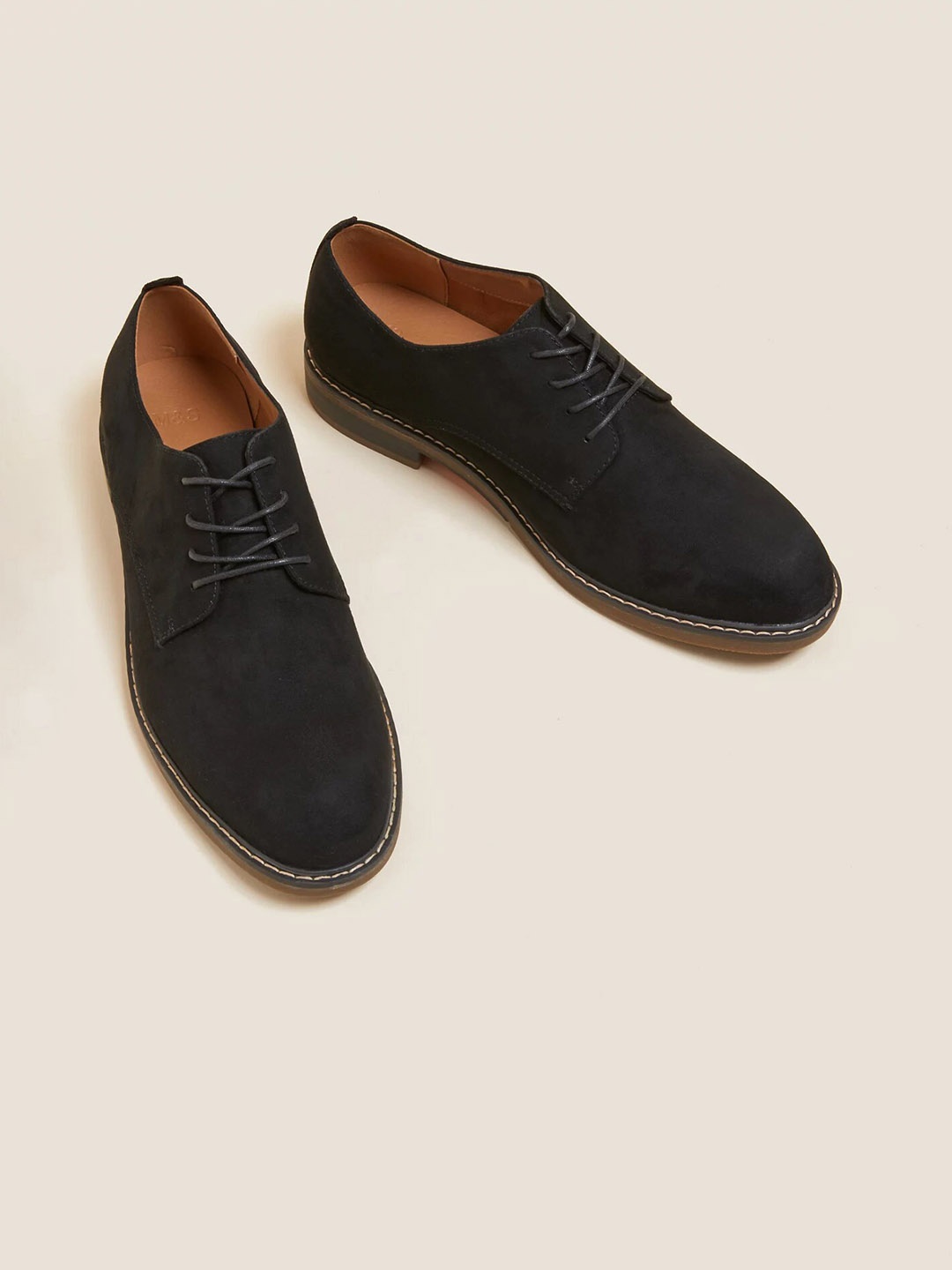

Marks & Spencer Men Comfort Insole Lace-Ups Derbys, Black