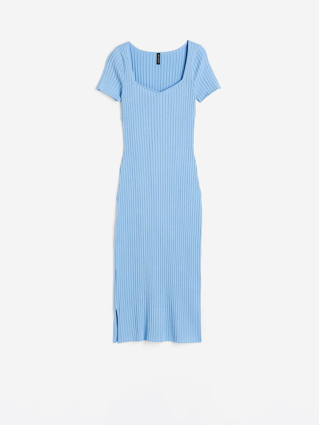 

H&M Women Rib-Knit Bodycon Dress, Blue