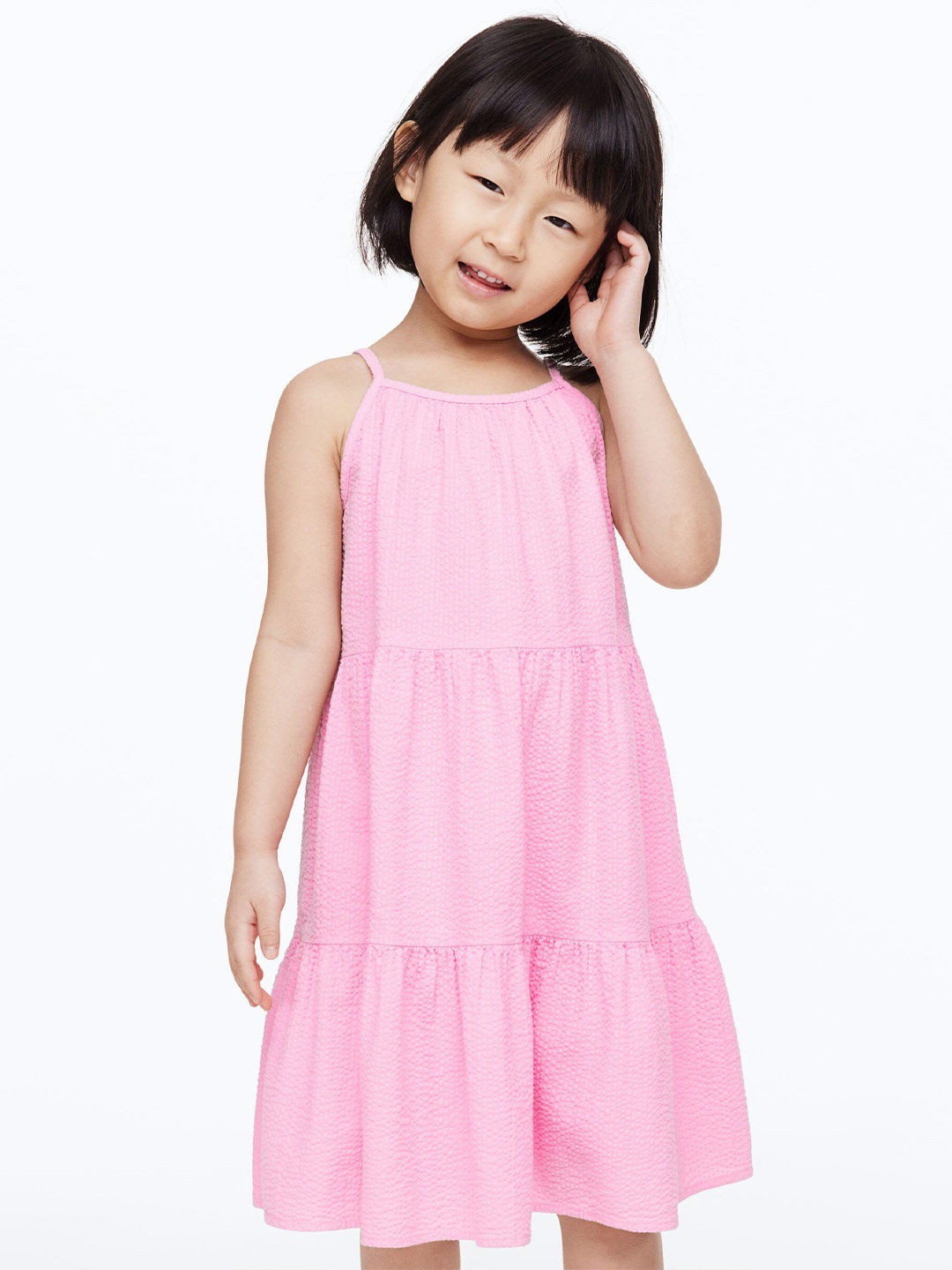

H&M Girls Tiered Dress, Pink