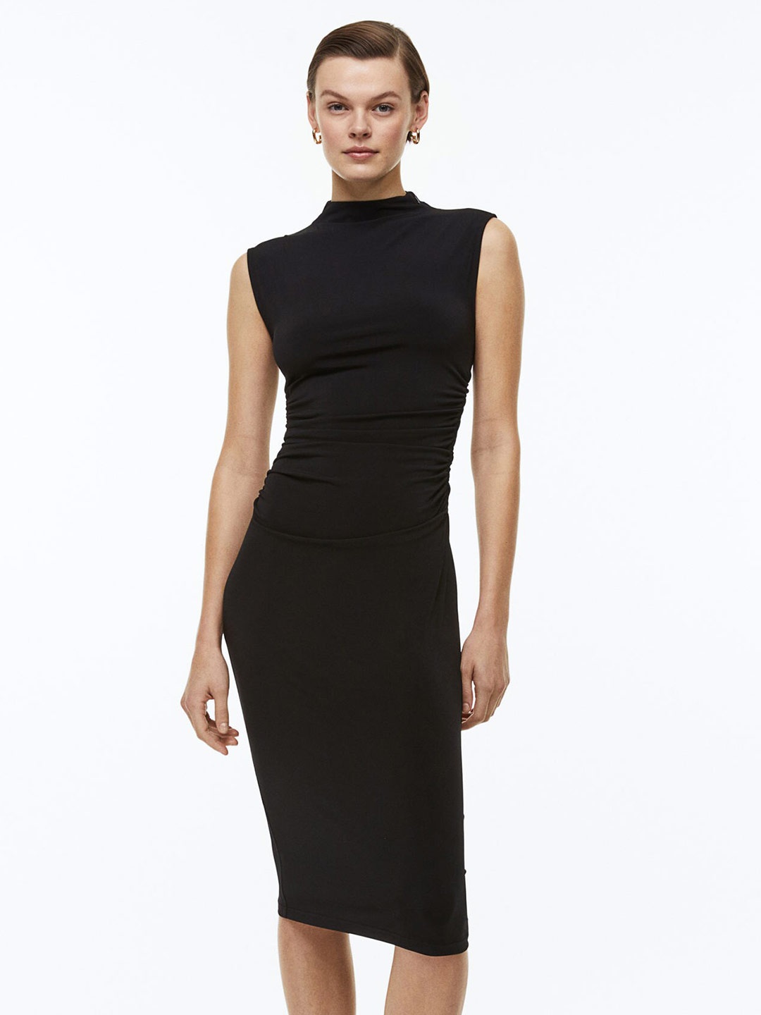 

H&M Women Gathered Bodycon Dress, Black