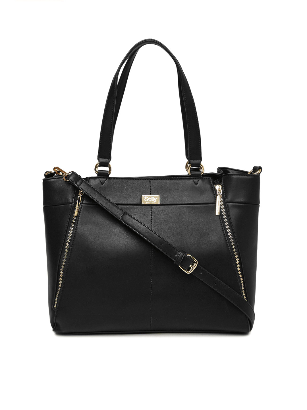

Allen Solly Black Solid Shoulder Bag