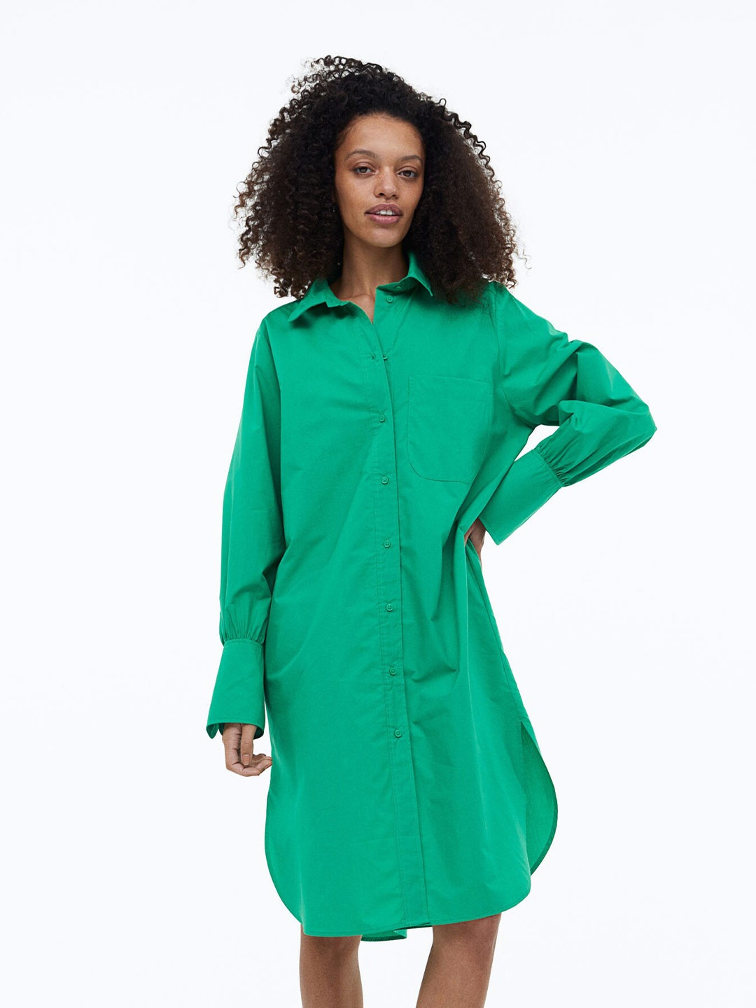 

H&M Women Shirt Dress, Green