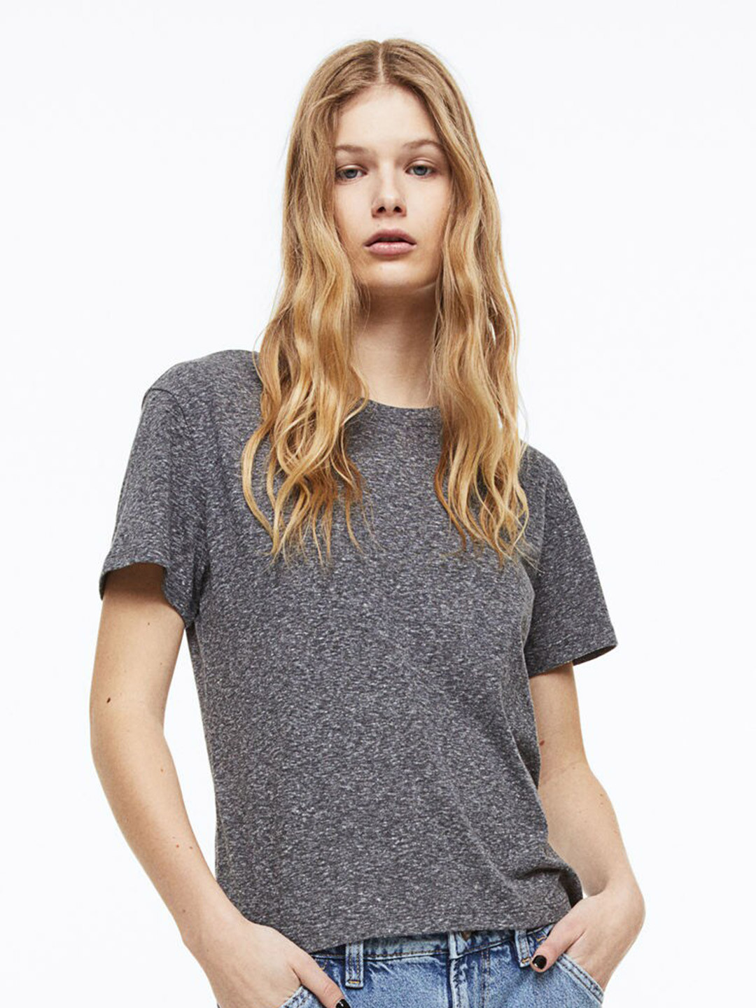 

H&M Women T-shirt, Grey