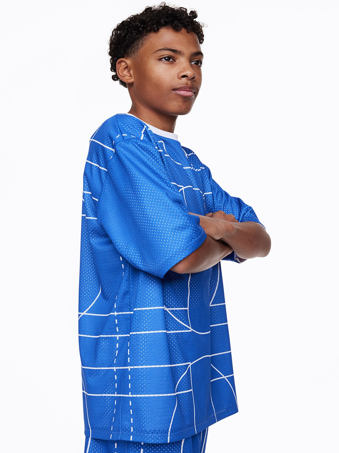 

H&M Boys DryMove Reversible Sports Top, Blue