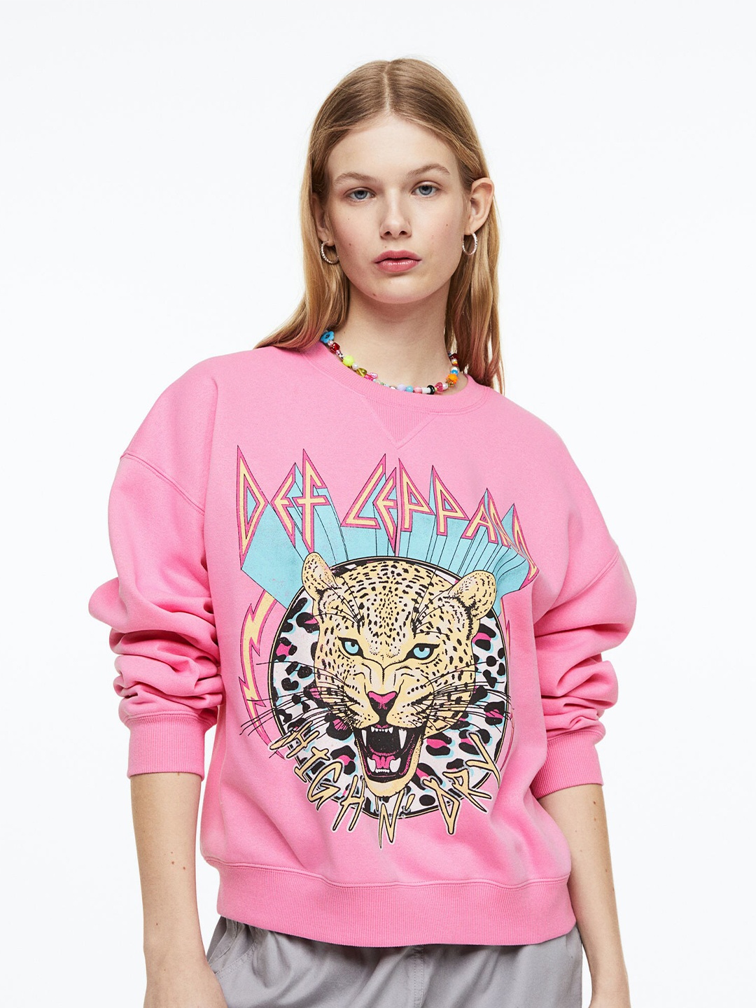 

H&M Women Printed Sweatshirt, Multi