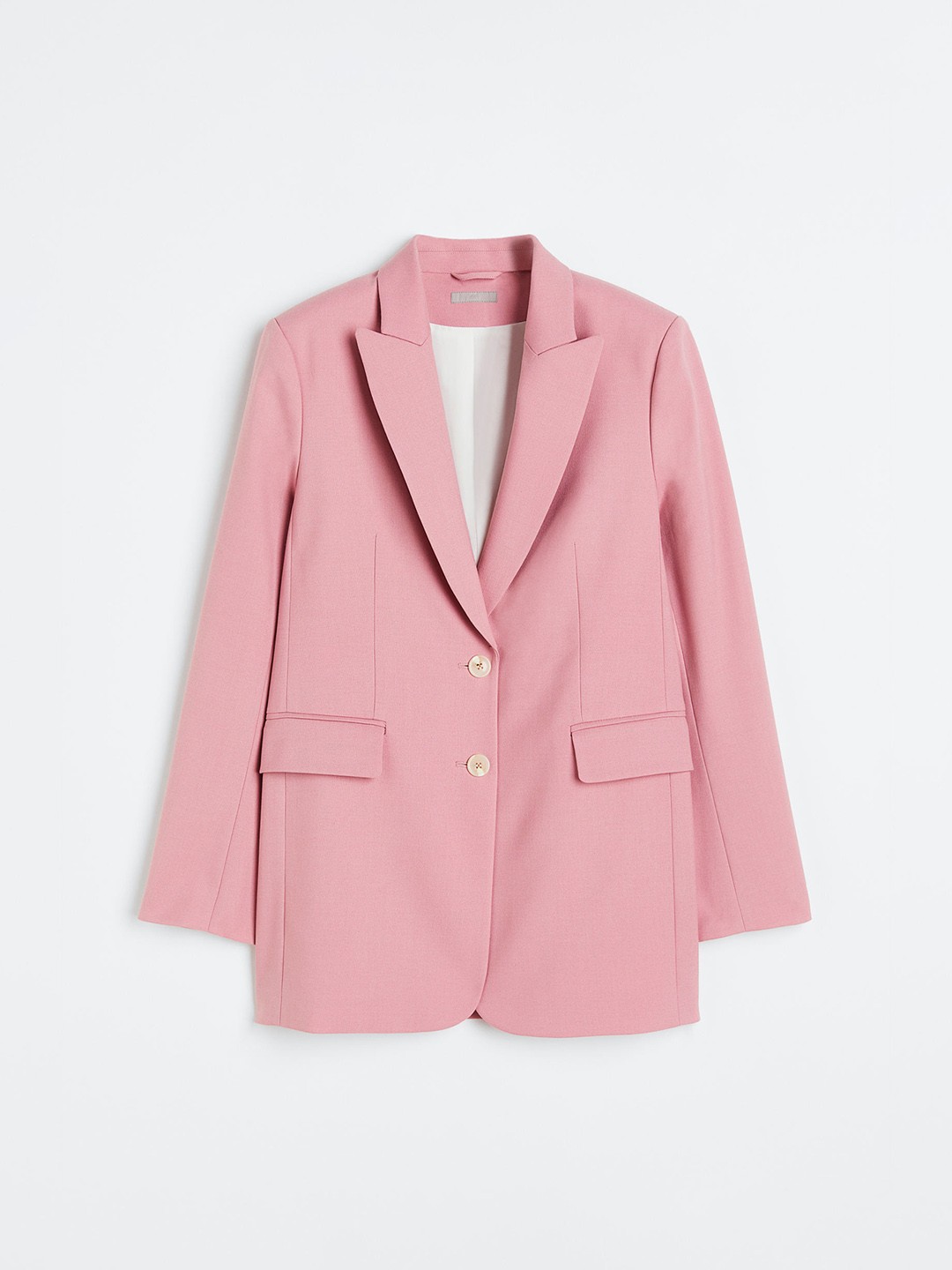 

H&M Women Single-Breasted Blazer, Pink