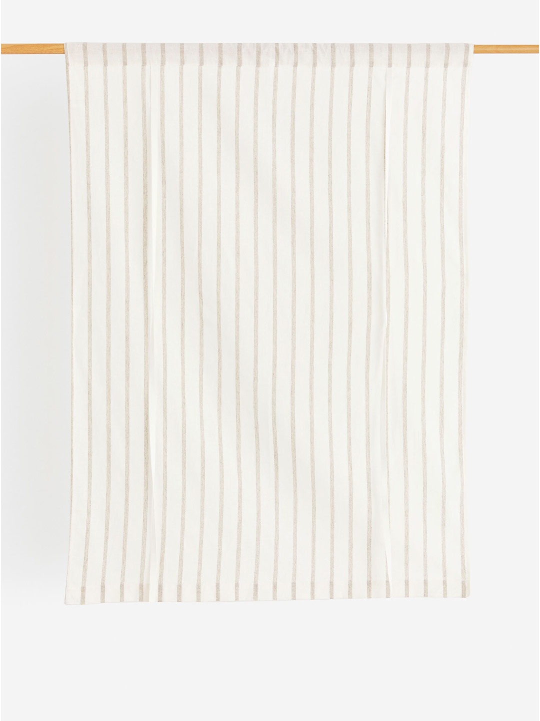 

H&M Off White & Beige Linen-Blend Roll-Up Curtain