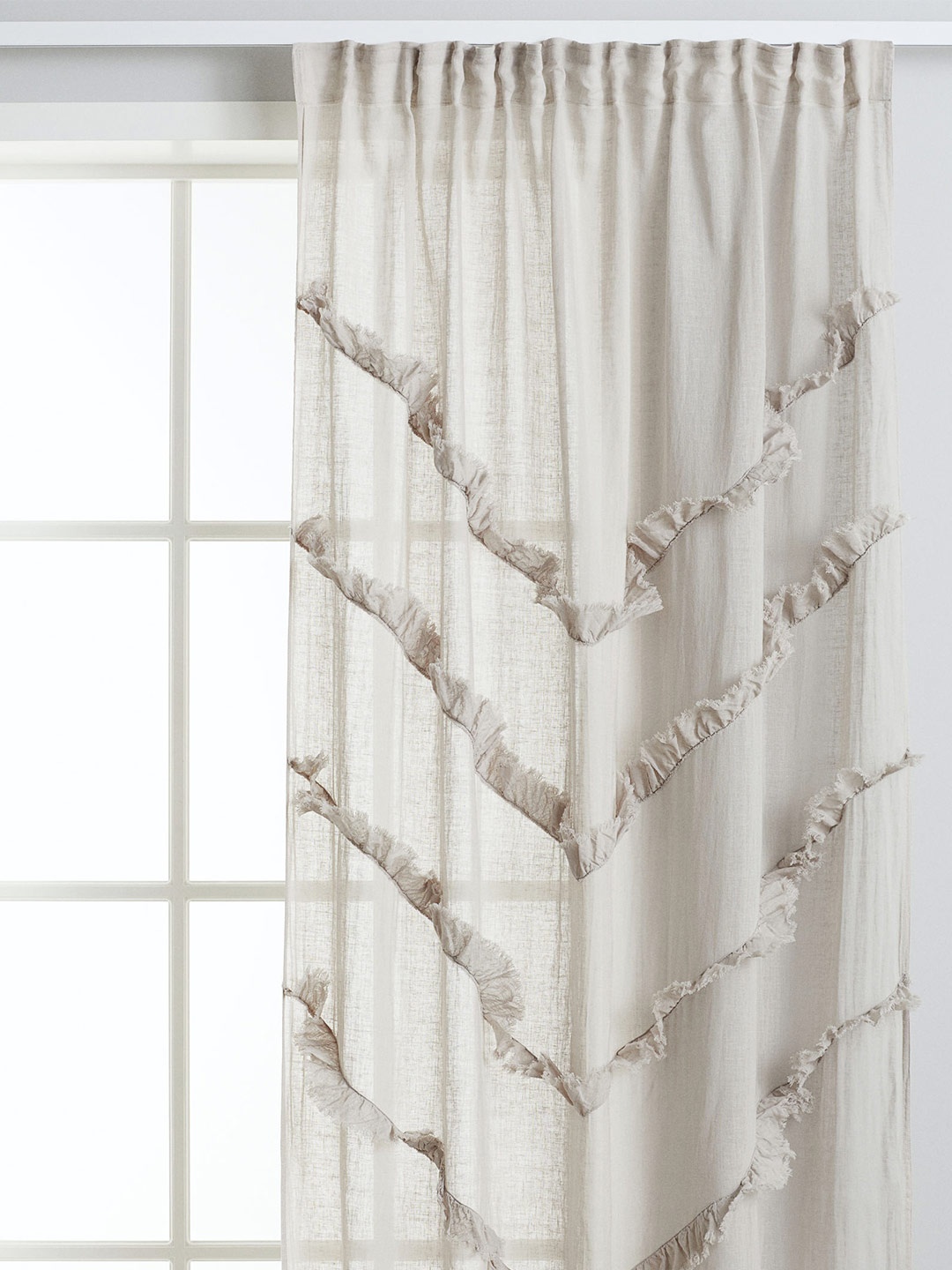 

H&M Beige 2-Pack Multiway Linen-Blend Curtains