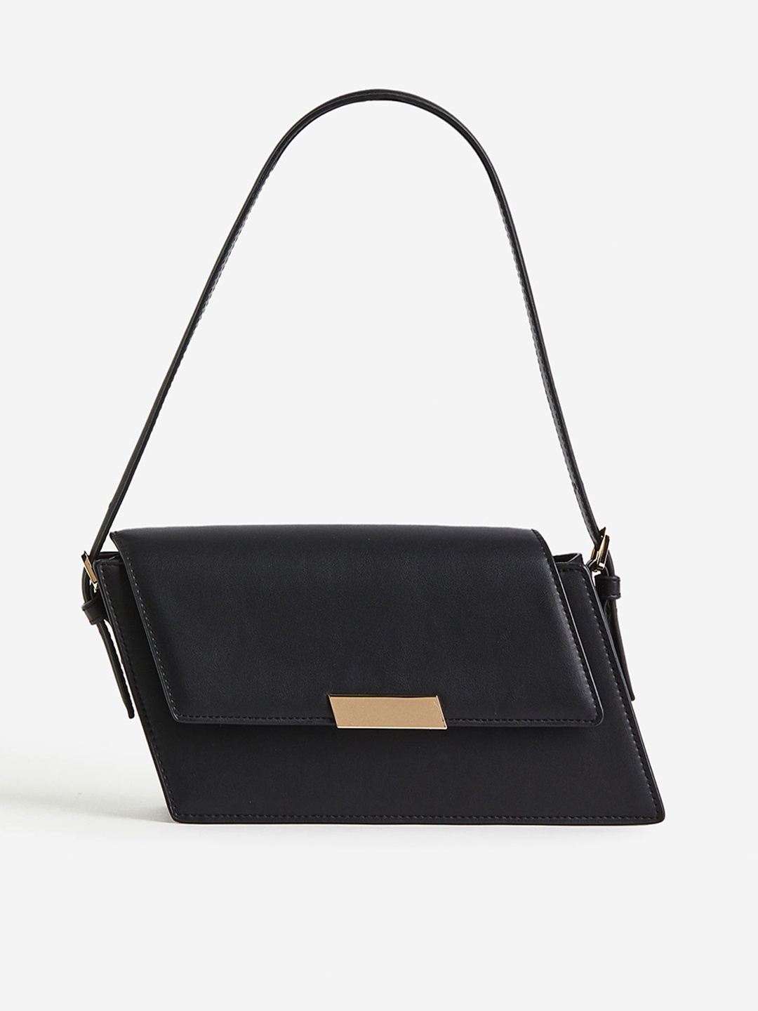 

H&M Women Asymmetrical Shoulder Bag, Black