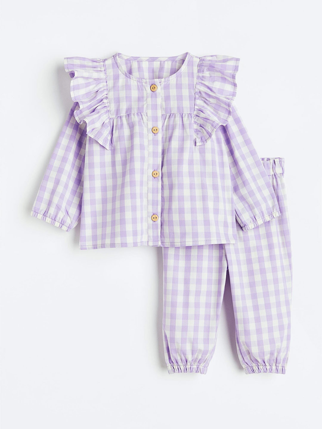 

H&M Girls 2-Piece Cotton Set, Purple