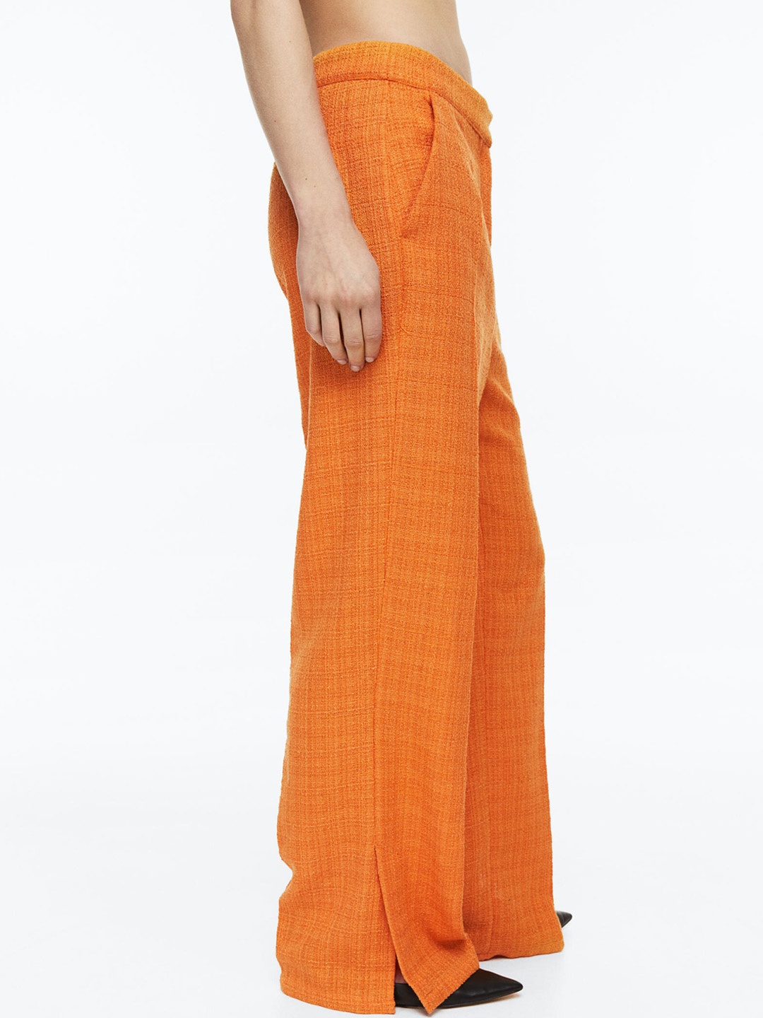 

H&M Women Wide Trousers, Orange