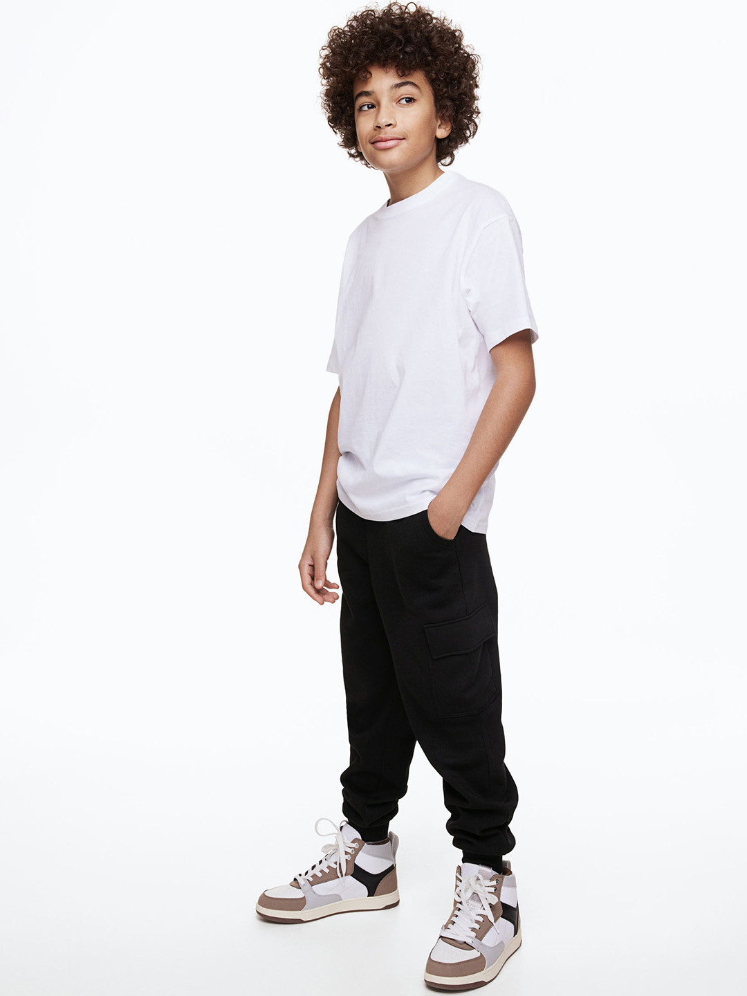

H&M Boys Cargo Joggers, Black