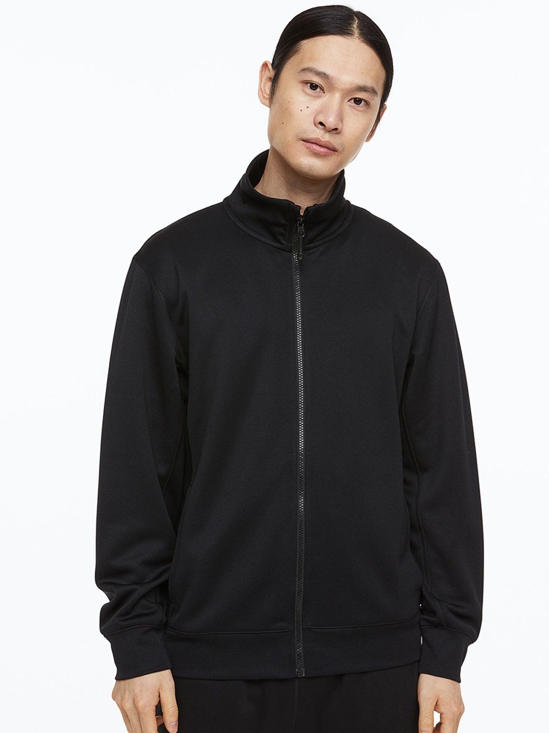 

H&M Men DryMove Track Jacket, Black