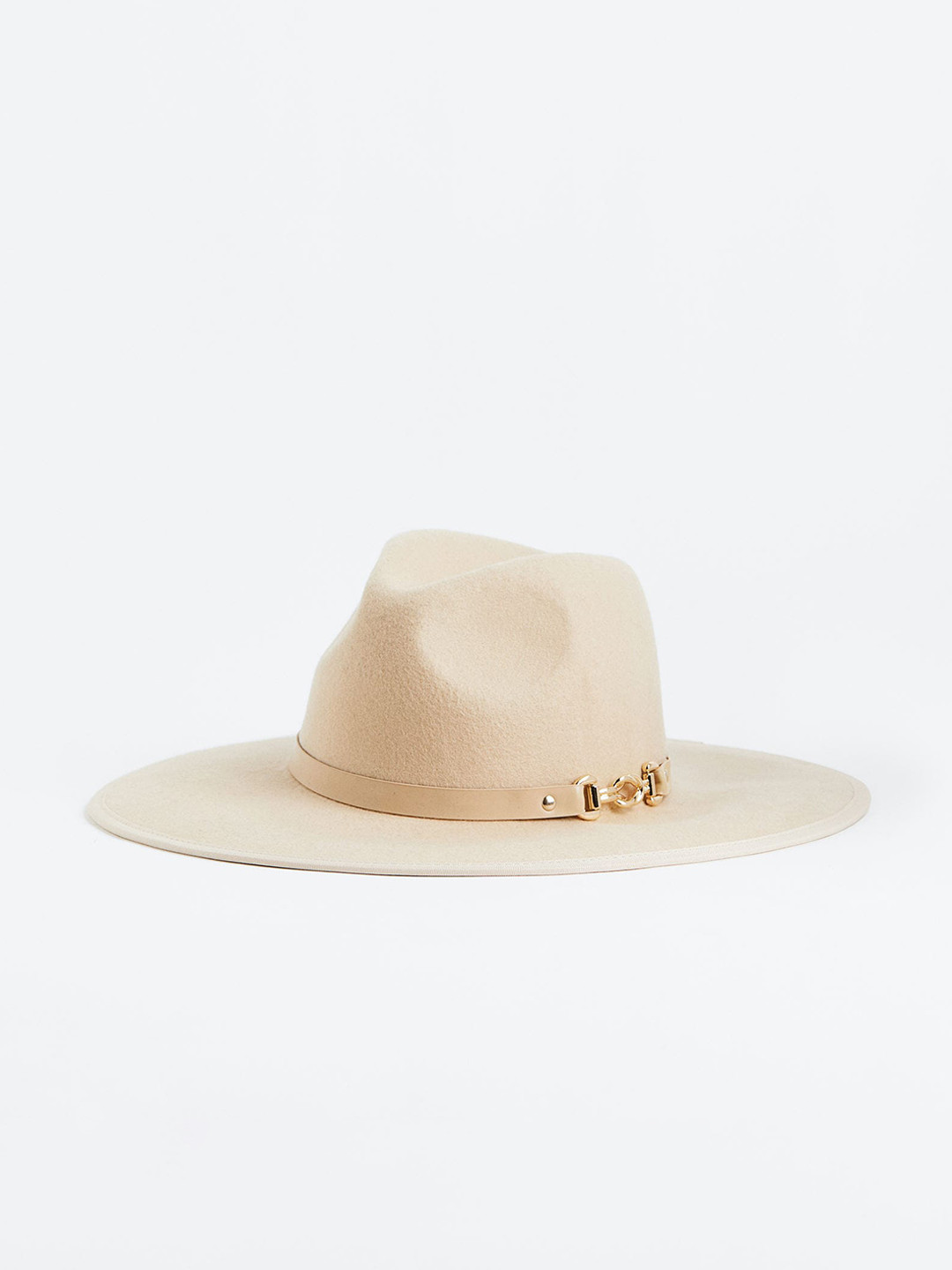 

H&M Women Felted Wool Hat, Beige