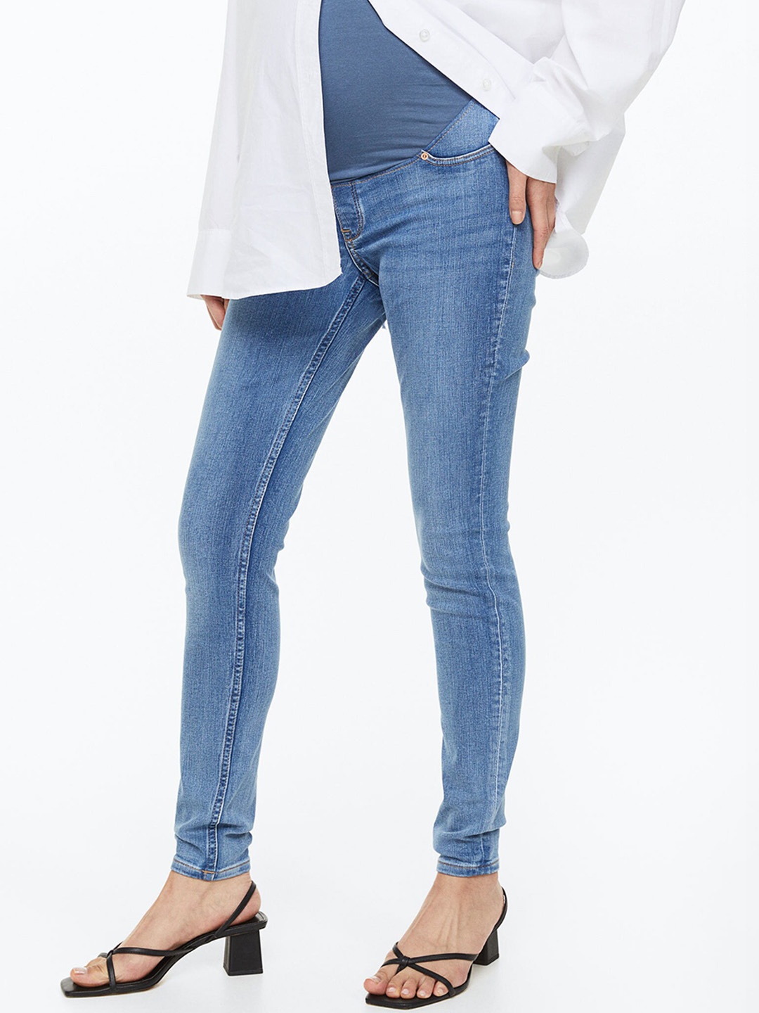 

H&M Women Mama Super Skinny Jeans, Blue