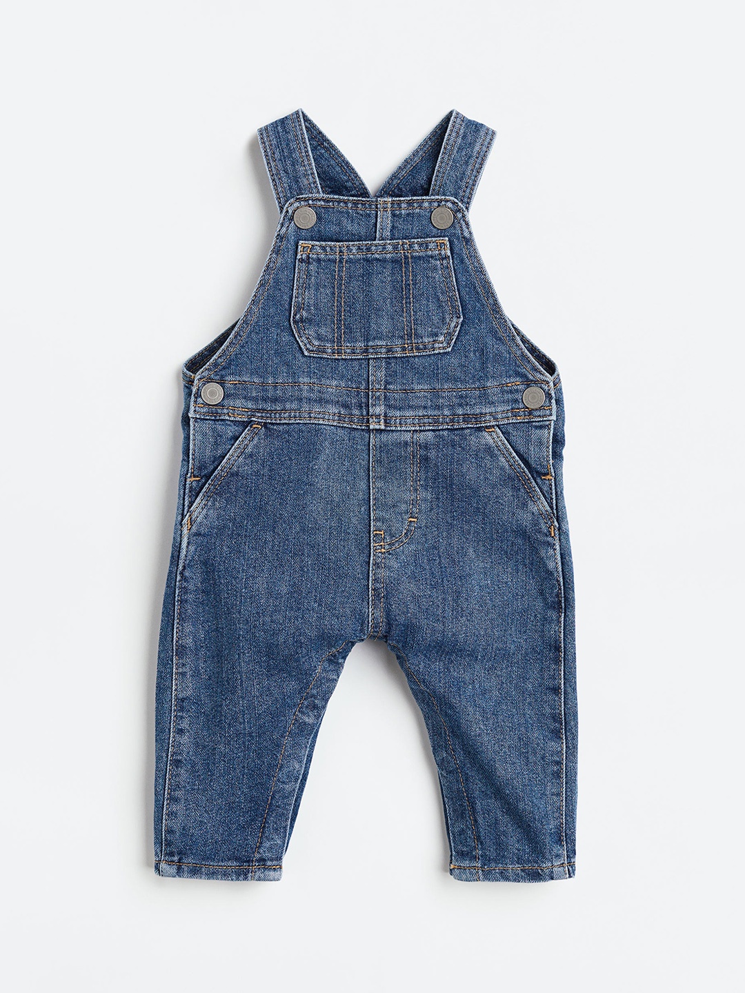 

H&M Boys Denim Dungarees, Blue