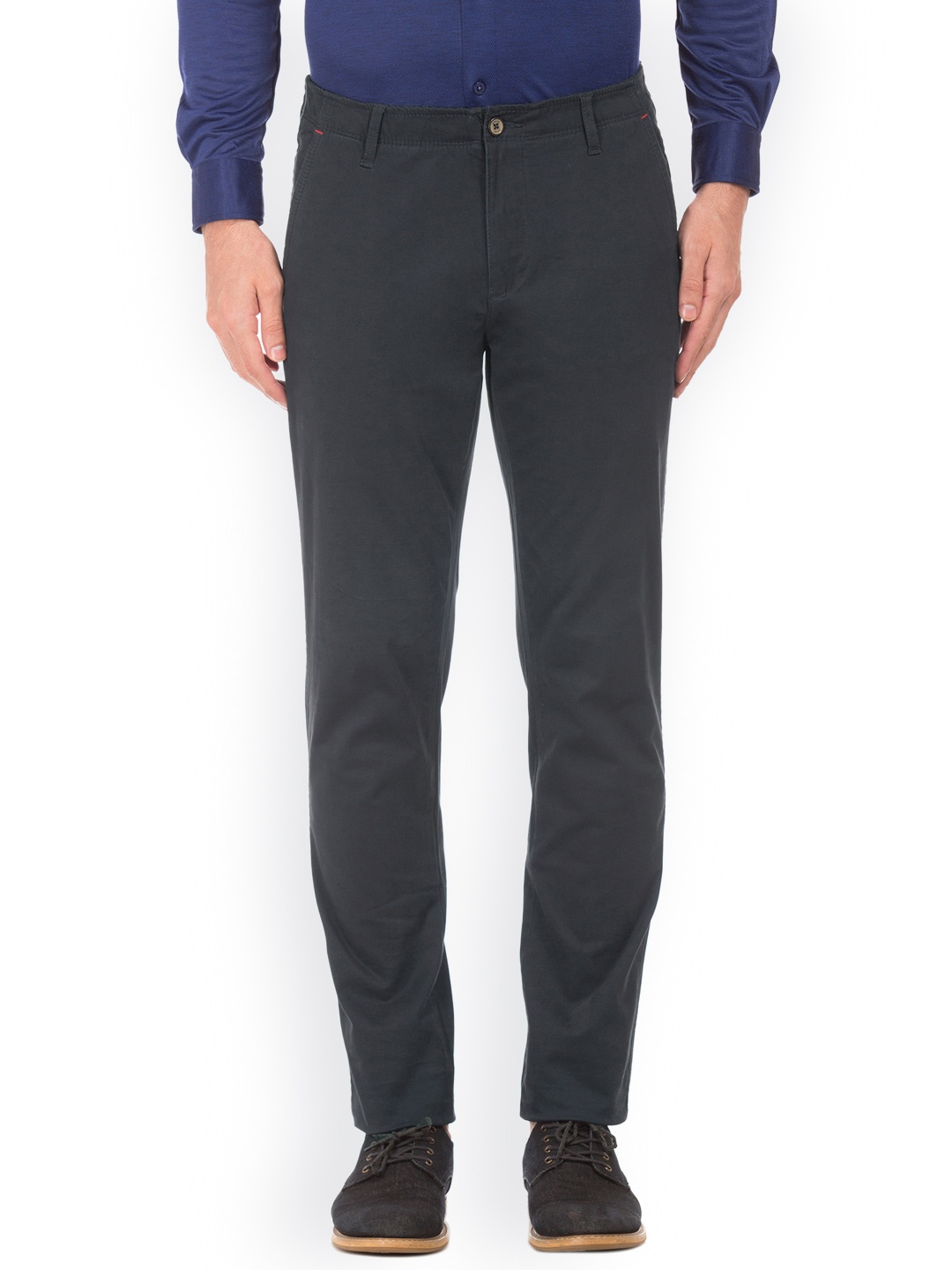 

Arrow Sport Men Navy Blue Regular Fit Trousers