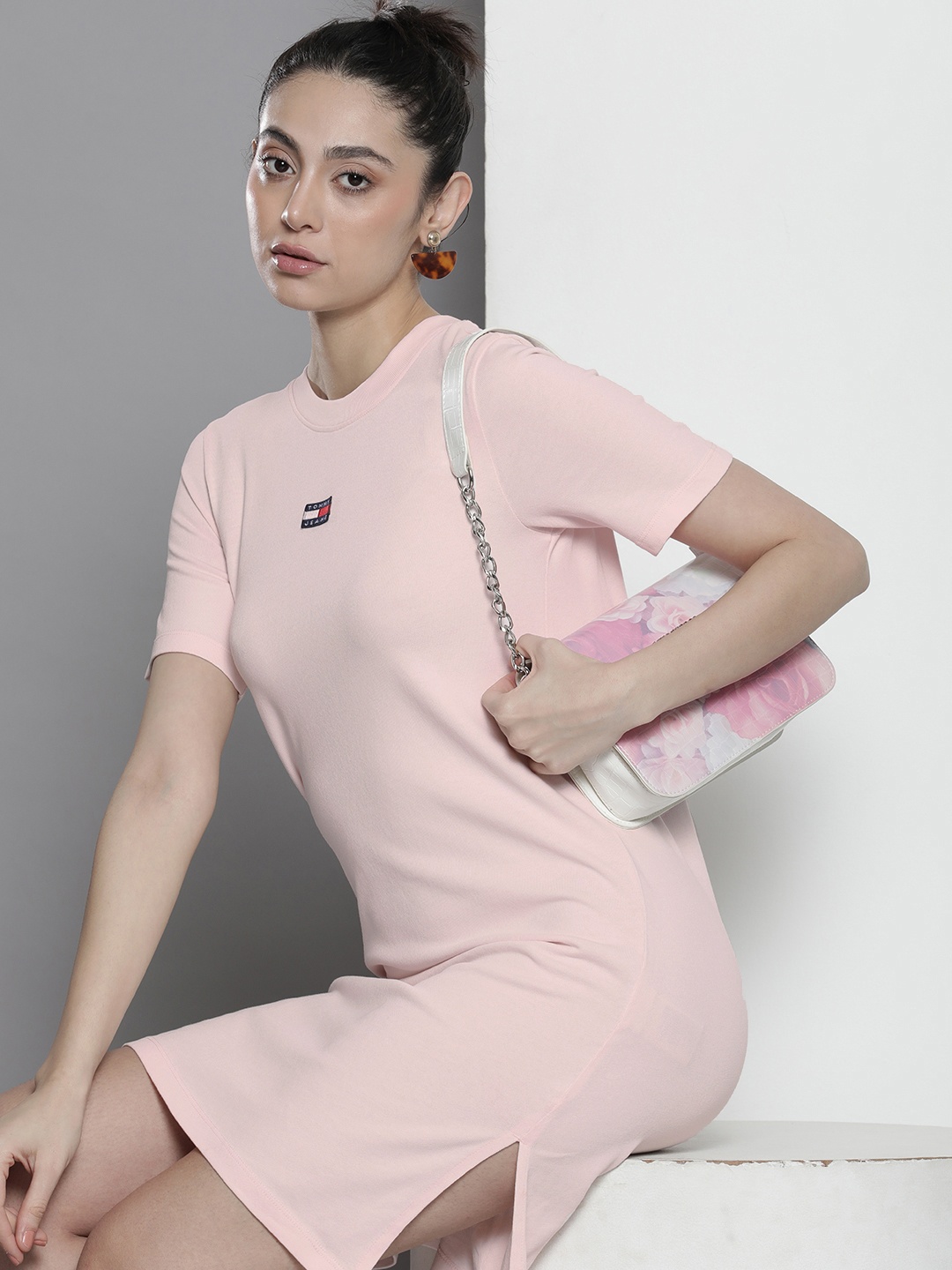 

Tommy Hilfiger Pure Cotton T-shirt Dress, Pink