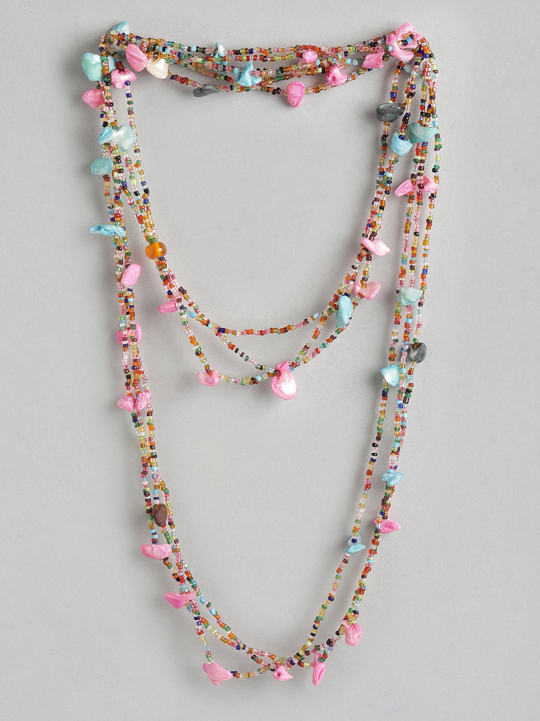 

Rang Gali Bohemian Necklace, Pink
