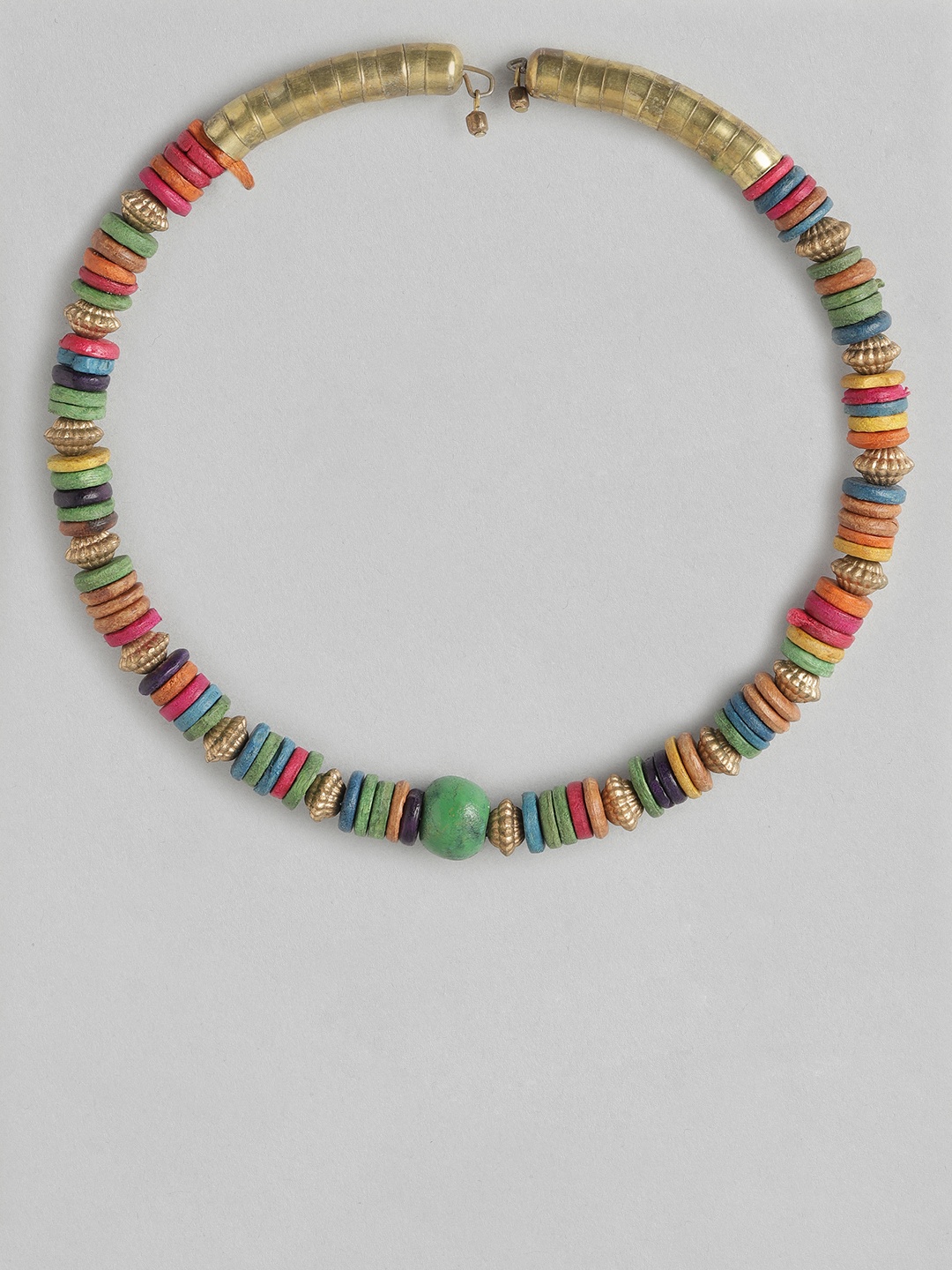 

Rang Gali Copper-Plated Choker Necklace, Multi