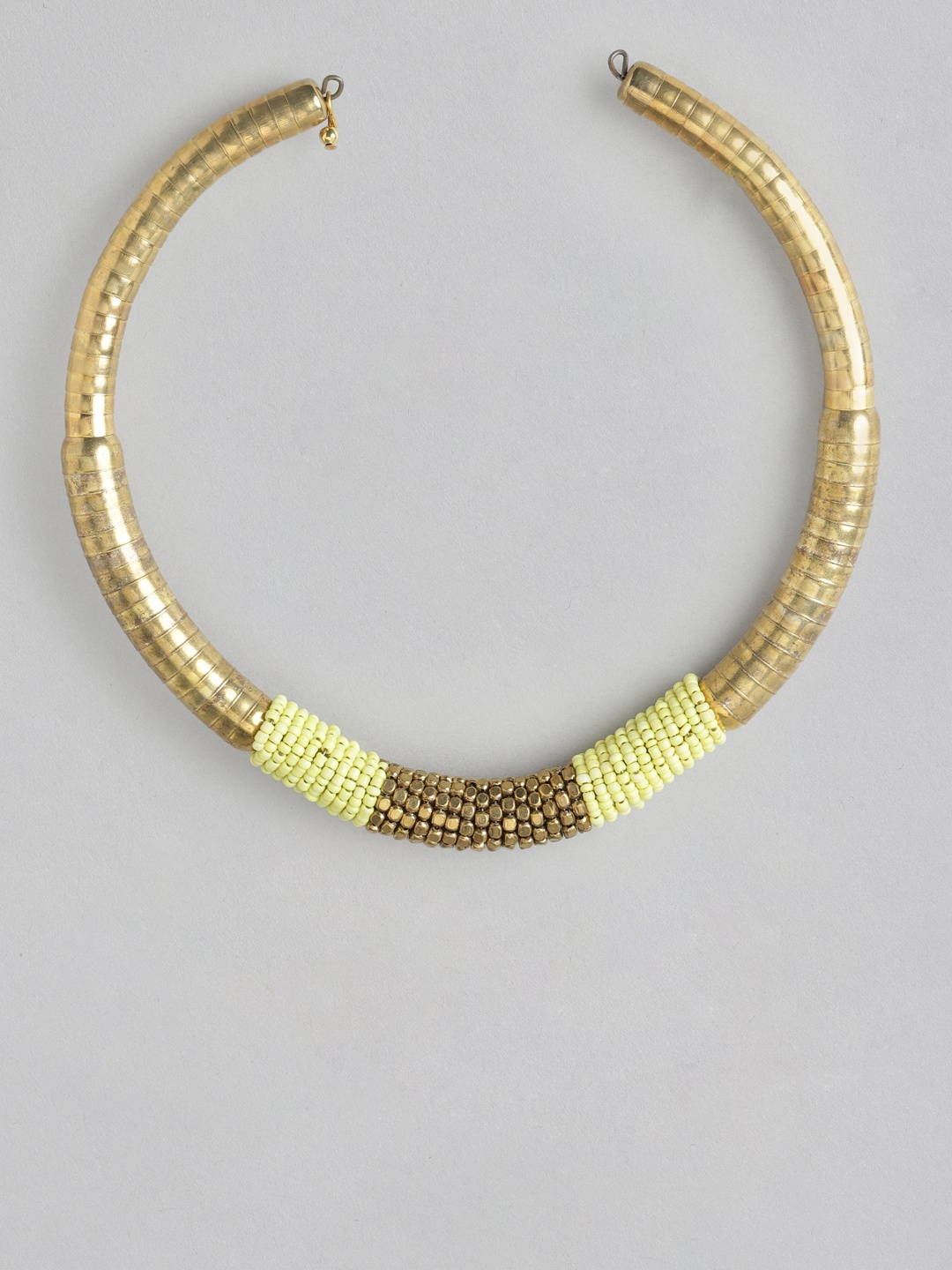 

Rang Gali Brass-Plated Choker Necklace, Yellow