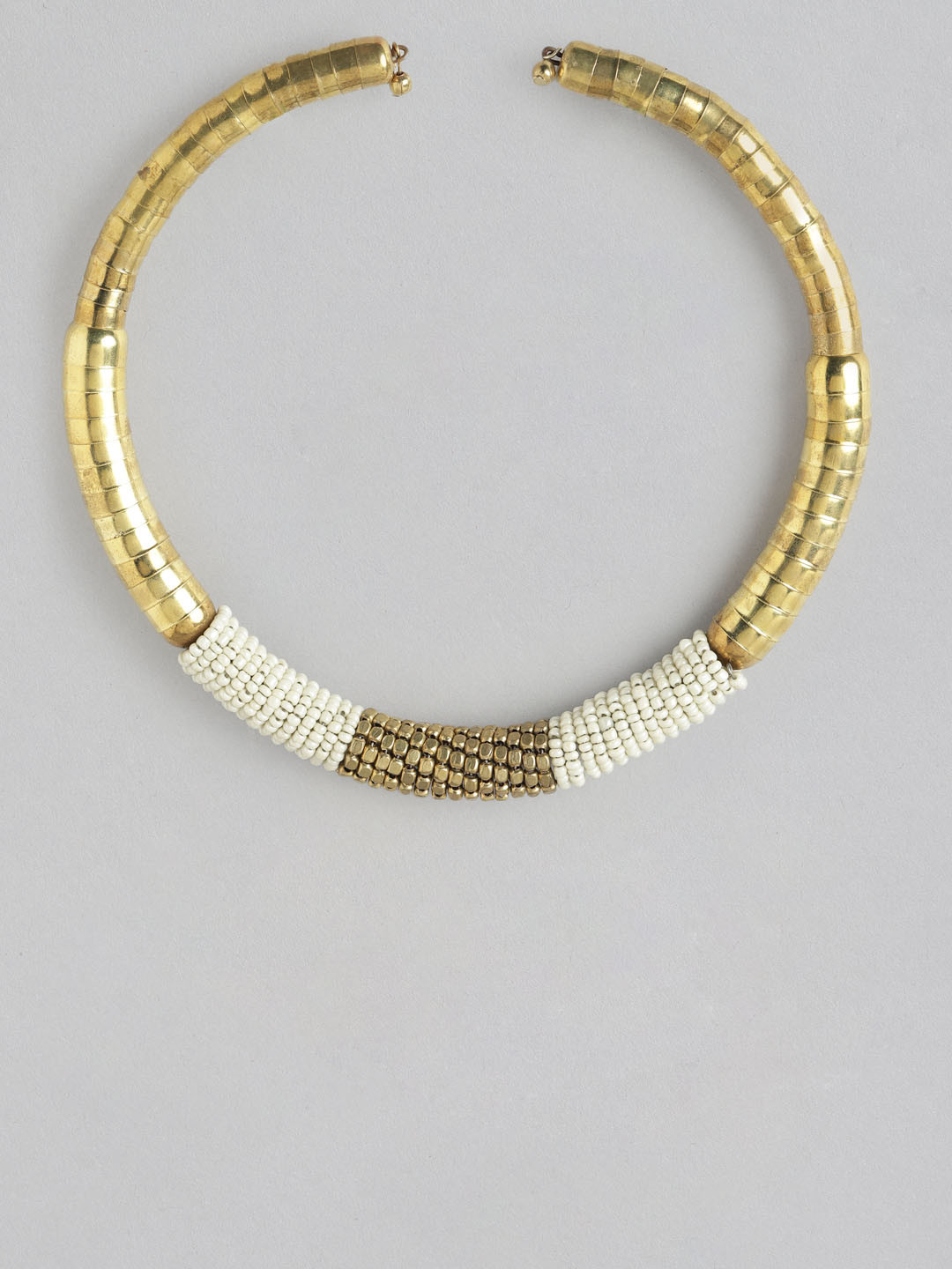 

Rang Gali Brass-Plated Embellished Choker, White