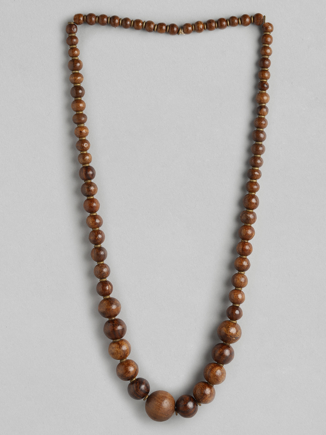

Rang Gali Copper Wooden Necklace, Brown