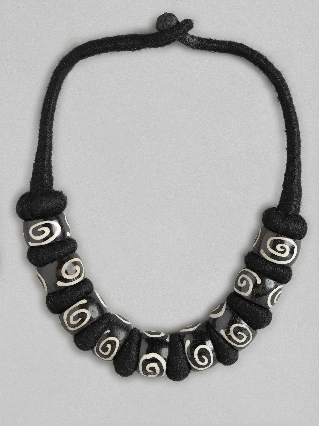 

Rang Gali Stone Studded Necklace, Black