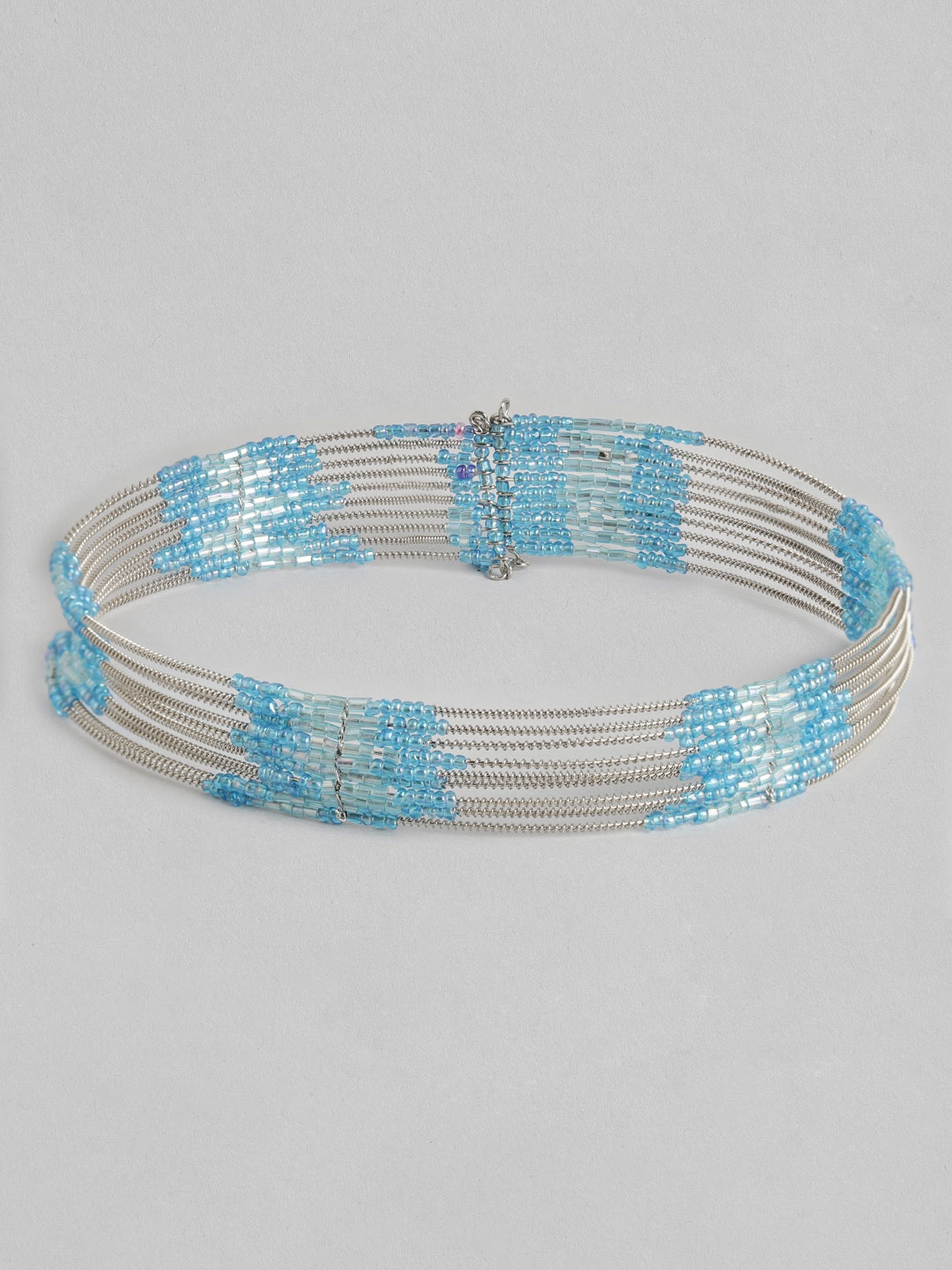 

Rang Gali Silver-Plated Choker, Blue