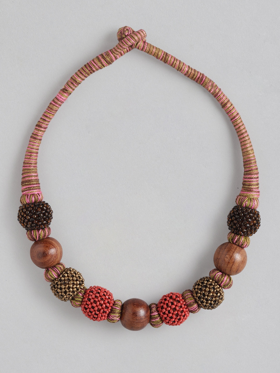 

Rang Gali Copper-Plated Necklace, Brown